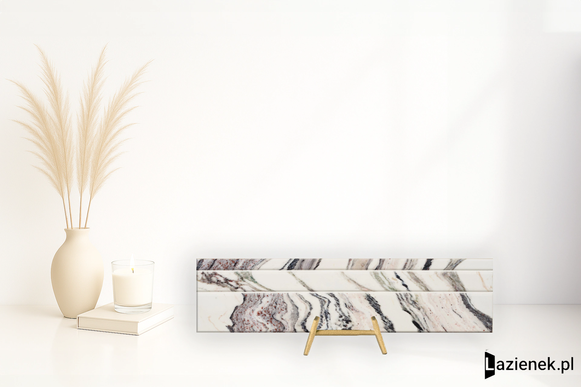 Quintessenza Tempo Segni Del Tempo Bianco matowa 10x40 cm gr. 8 mm - płytka rektyfikowana/TEM104M