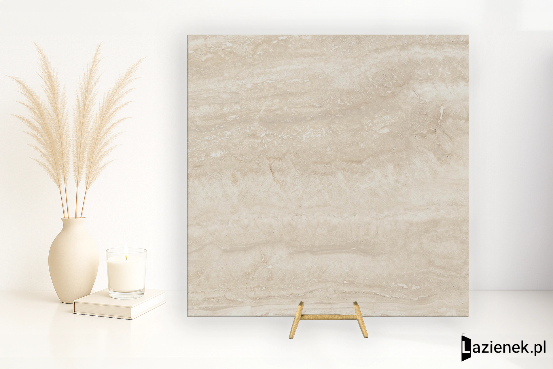 Ragno Imperiale Travertino błyszcząca 58x58 cm gr. 10 mm - płytka rektyfikowana / R731