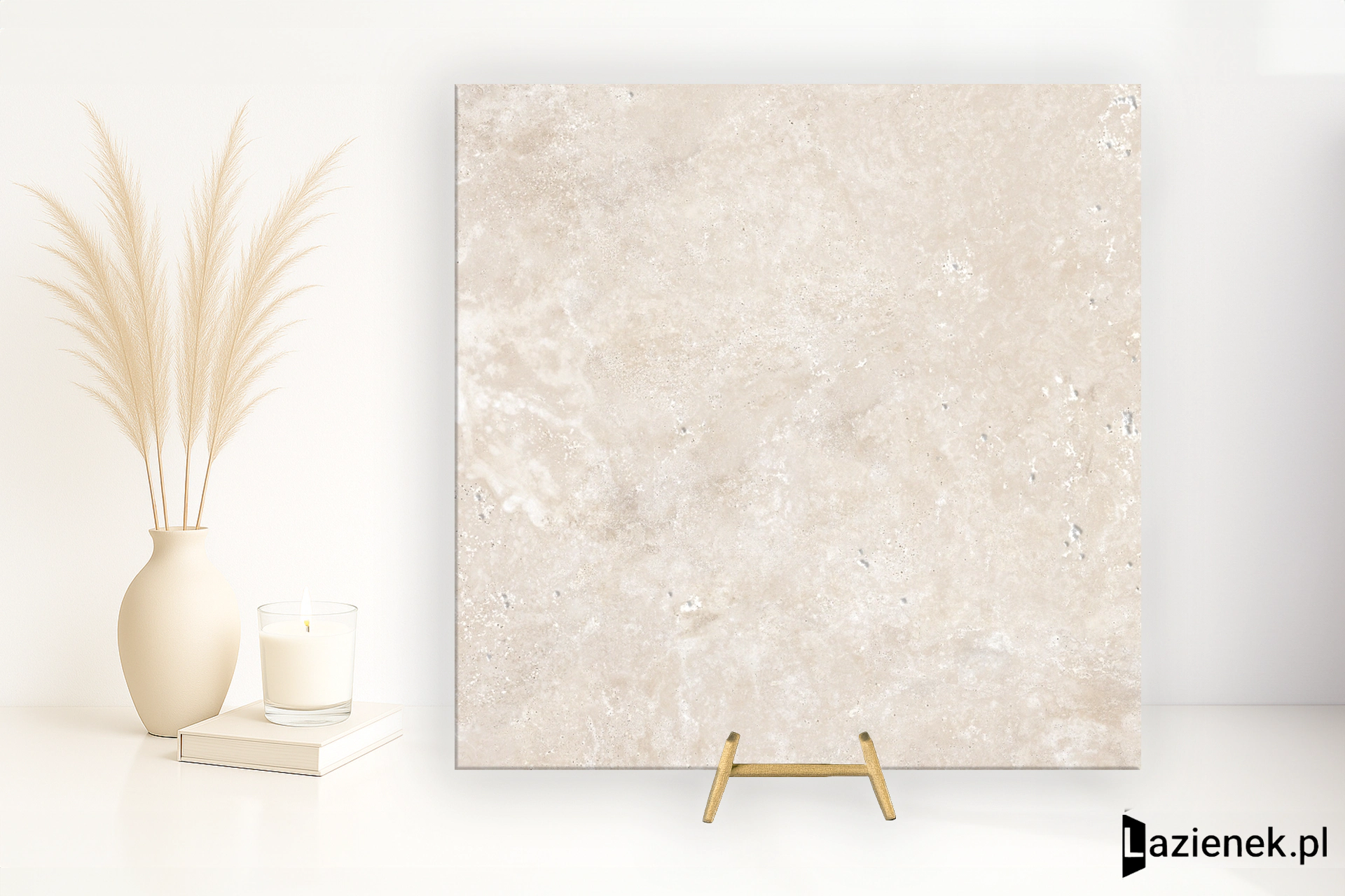 Ragno Realstone_Travertino Cross Bianco matowa r 10 60x60 cm gr. 9 mm - płytka rektyfikowana / RCCF