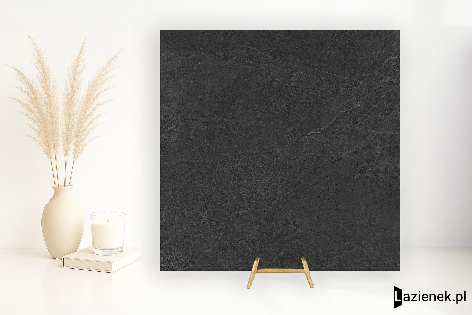 Ragno Realstone_Slate Black matowa 60x60 cm gr. 10 mm - płytka rektyfikowana / R5ZK
