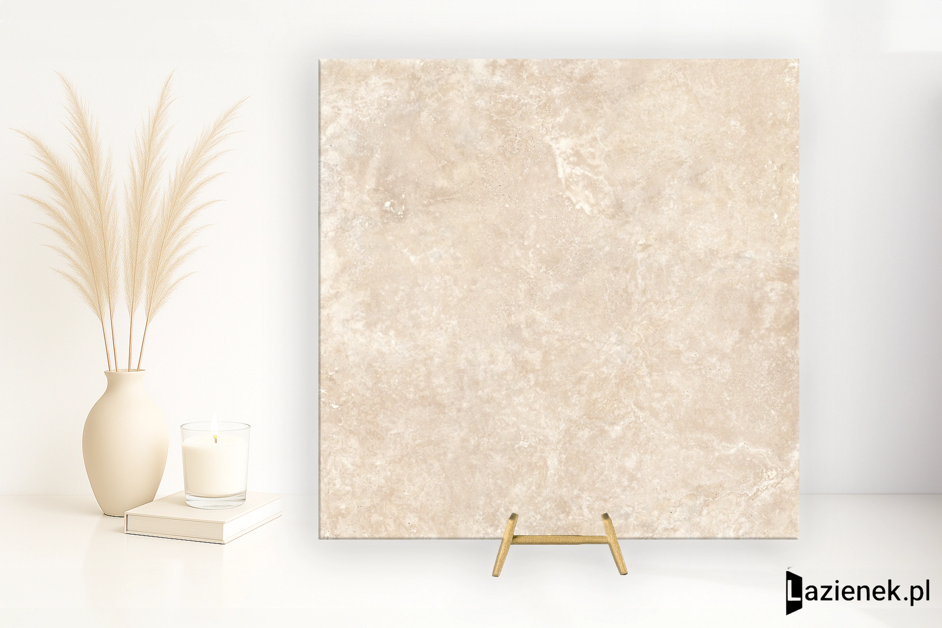 Ragno Realstone_Travertino Cross Beige matowa 120x120 cm gr. 9 mm - płytka rektyfikowana / RC9L