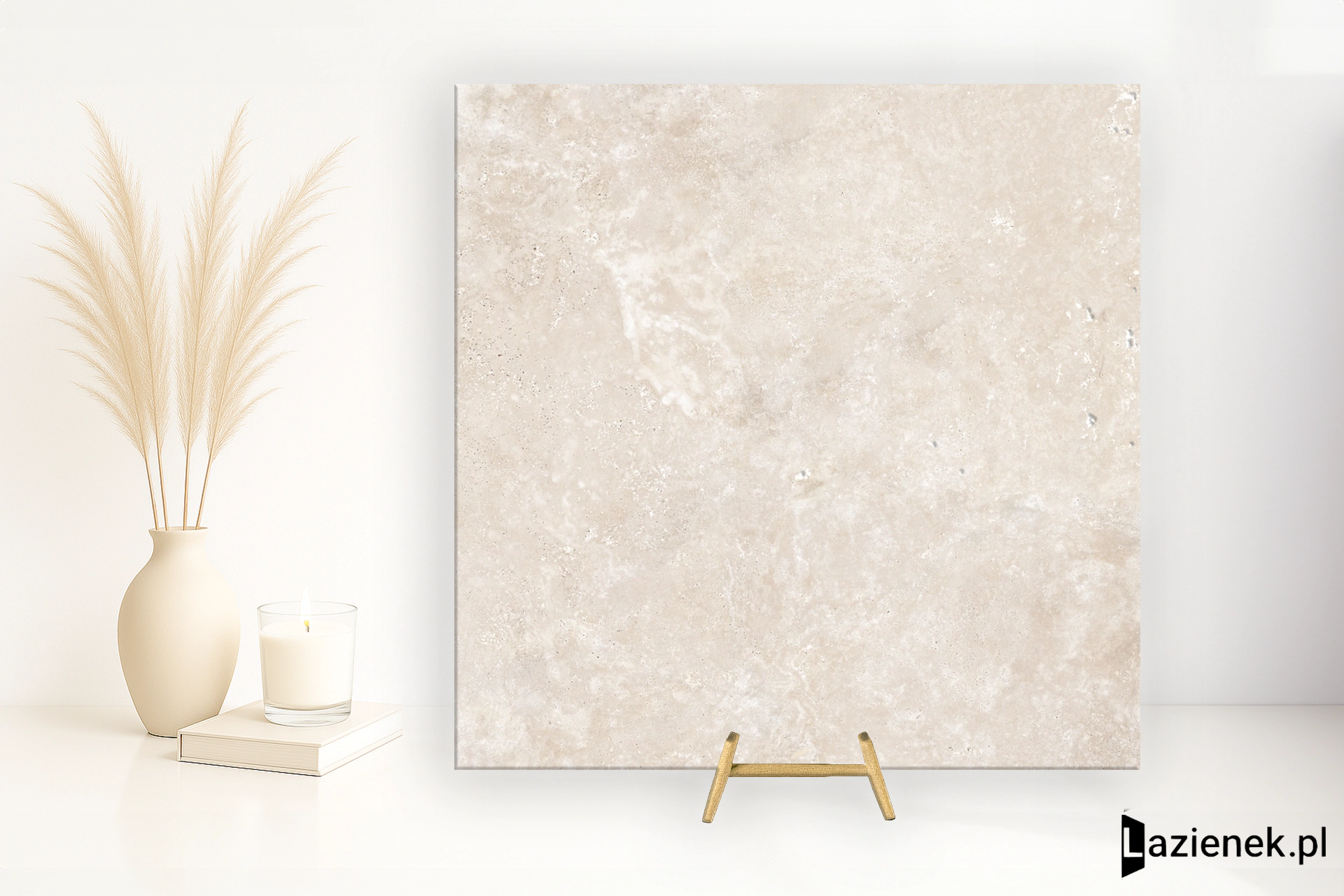 Ragno Realstone_Travertino Cross Bianco strukturalna 80x80 cm gr. 20 mm - płytka rektyfikowana / RCEP