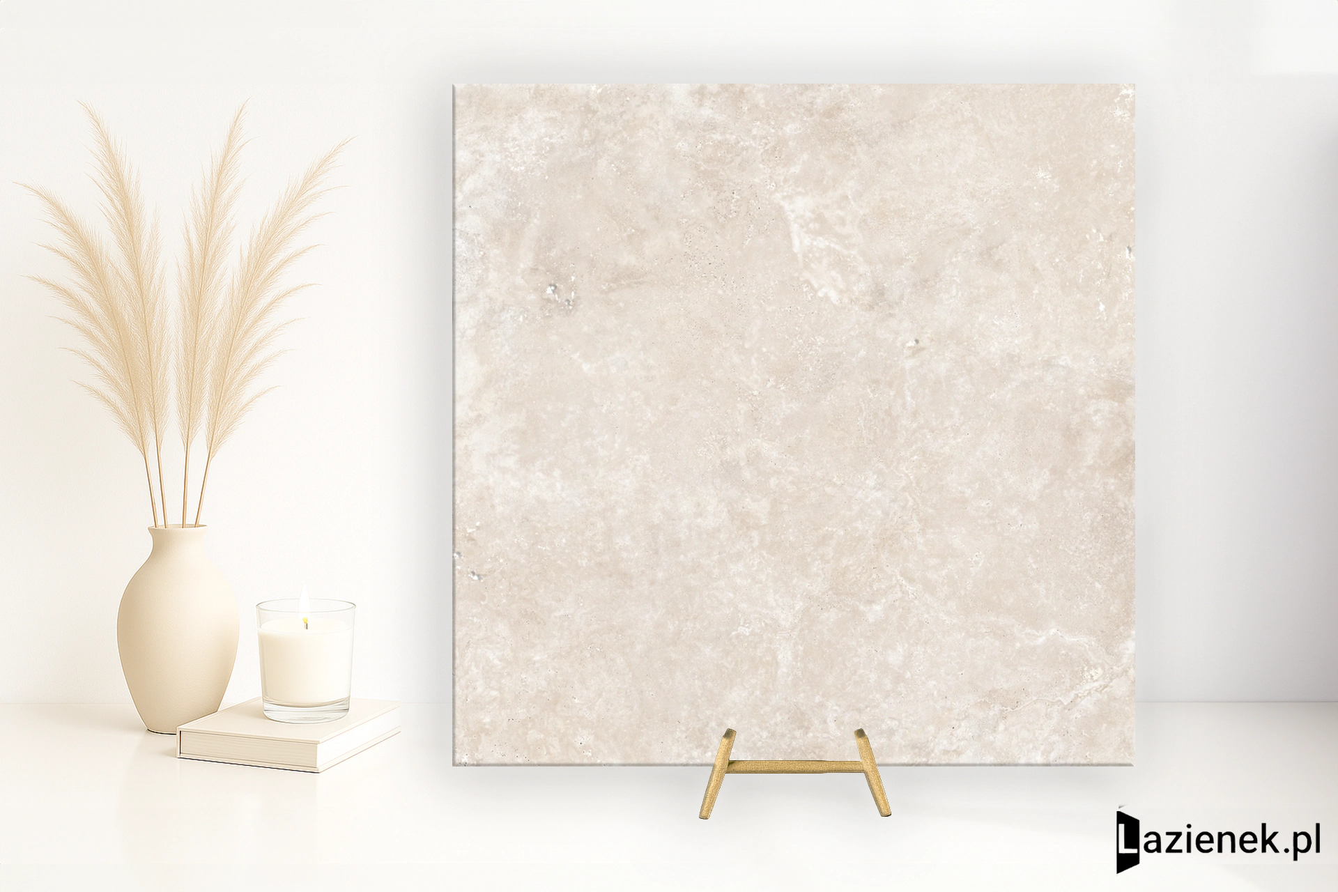 Ragno Realstone_Travertino Cross Bianco strukturalna 120x120 cm gr. 9 mm - płytka rektyfikowana / RCEH