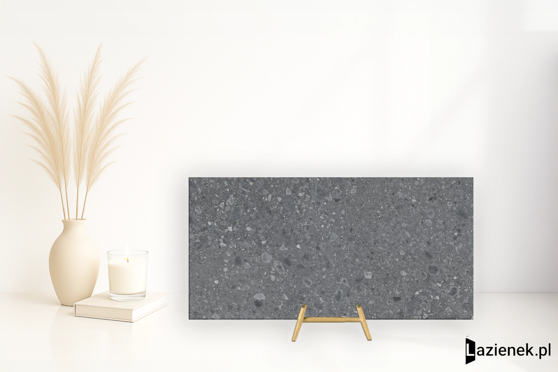 Ragno Realstone_Ceppo Antracite matowa r 10 90x180 cm gr. 9 mm - płytka rektyfikowana / RCXH