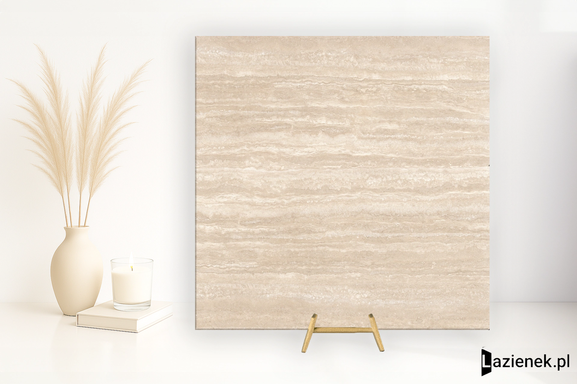Ragno Realstone_Travertino Vein Beige matowa 120x120 cm gr. 9 mm - płytka rektyfikowana / RC9J