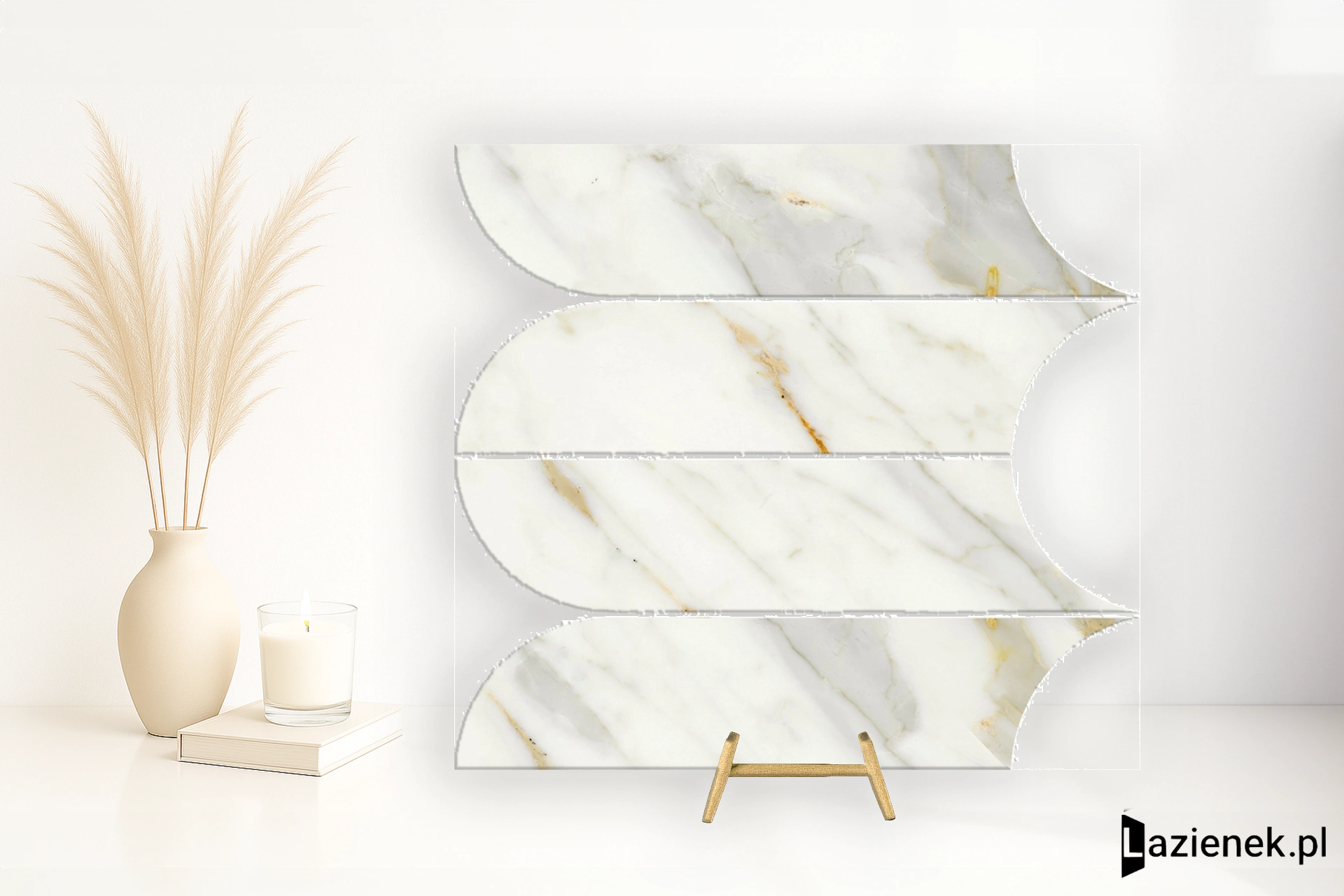 Ragno Incanto Calacatta Michelangelo błyszcząca 28.1x31 cm gr. 10 mm - płytka nierektyfikowana / R9CA