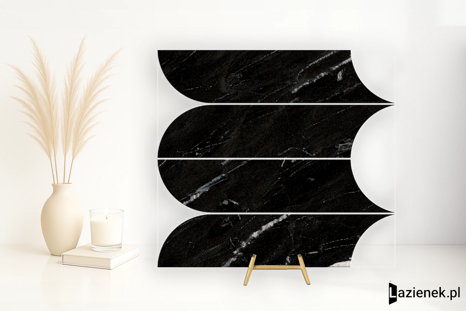 Ragno Incanto Sky Black błyszcząca 28.1x31 cm gr. 10 mm - płytka nierektyfikowana / R9CJ