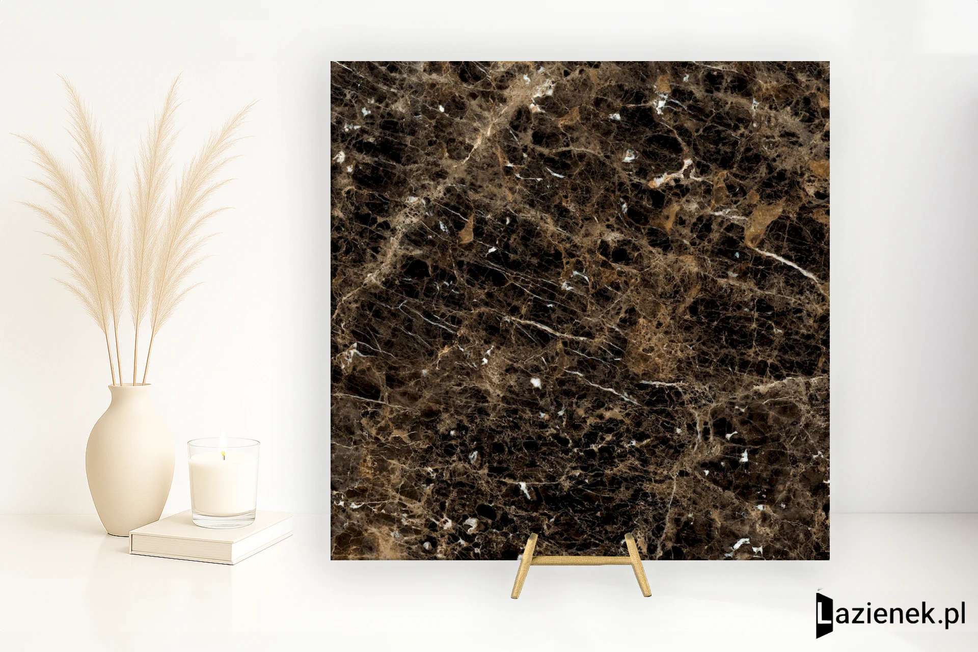 Ragno Incanto Emperador błyszcząca 120x120 cm gr. 6 mm - płytka rektyfikowana / R8SW