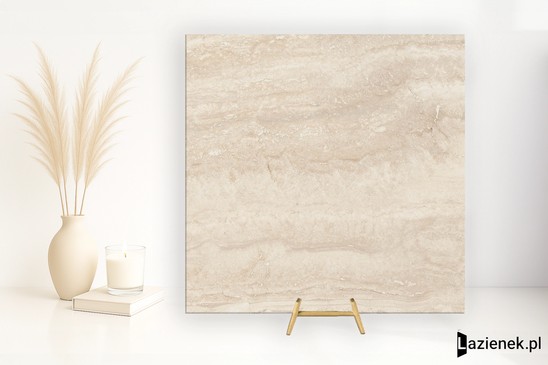 Ragno Imperiale Travertino matowa 60x60 cm gr. 10 mm - płytka rektyfikowana / R73E