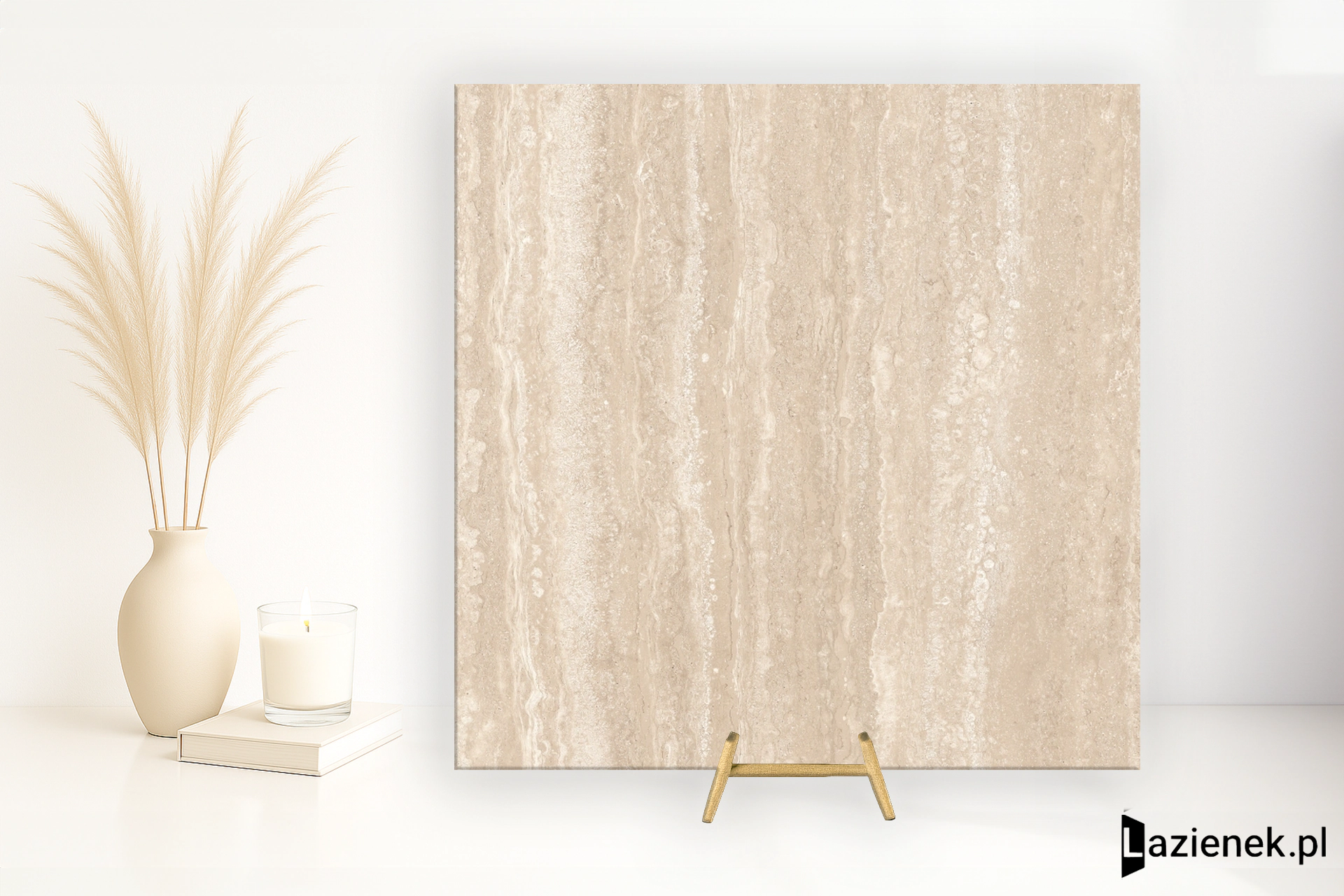 Ragno Realstone_Travertino Vein Beige matowa r 10 60x60 cm gr. 9 mm - płytka rektyfikowana / RCC9