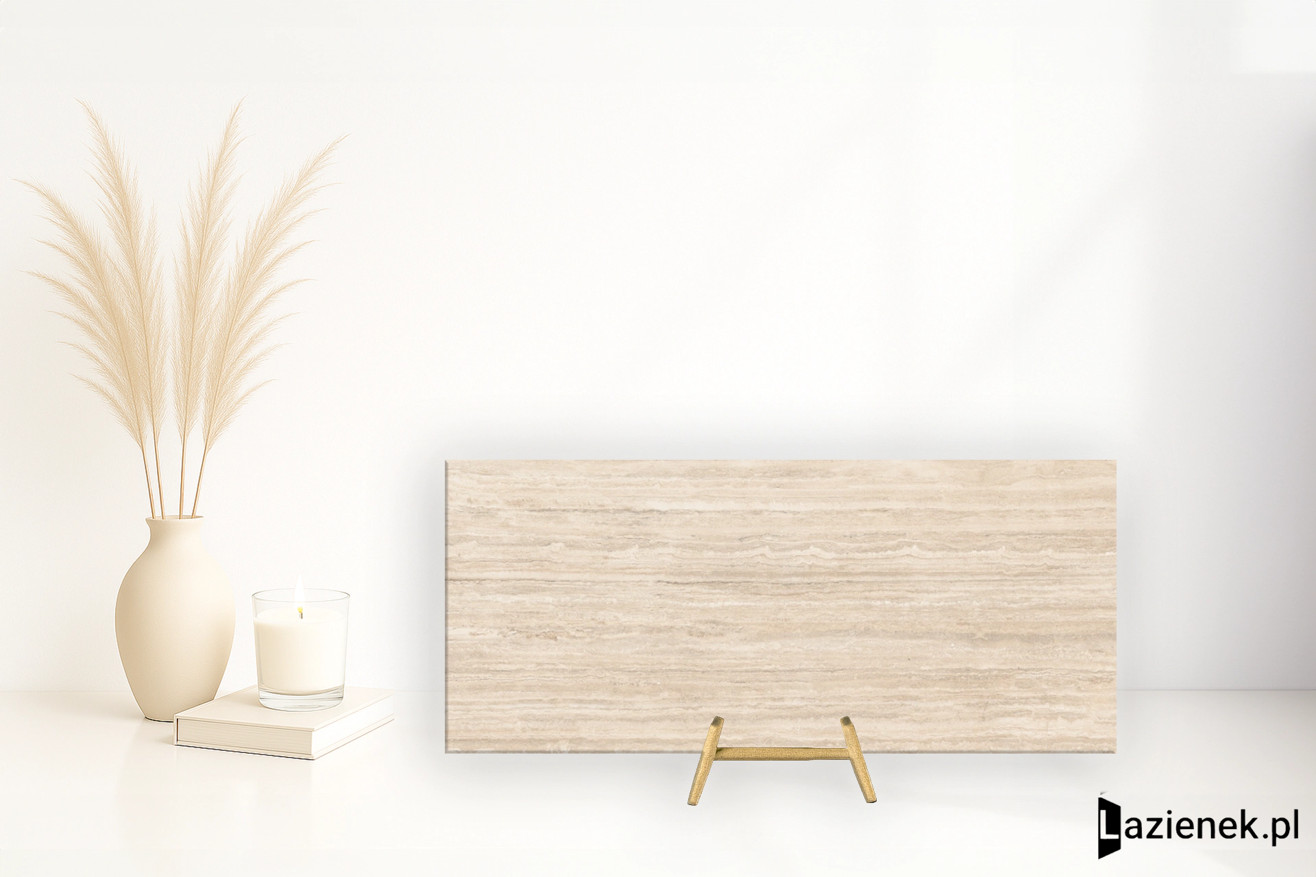 Ragno Realstone_Travertino Vein Beige matowa 120x278 cm gr. 6 mm - płytka rektyfikowana / RCFZ