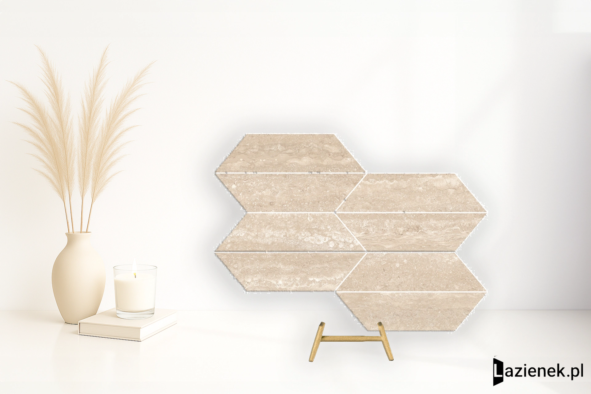 Ragno Realstone_Travertino Vein Beige matowa 29.4x40.7 cm gr. 9 mm - płytka rektyfikowana / RCLC