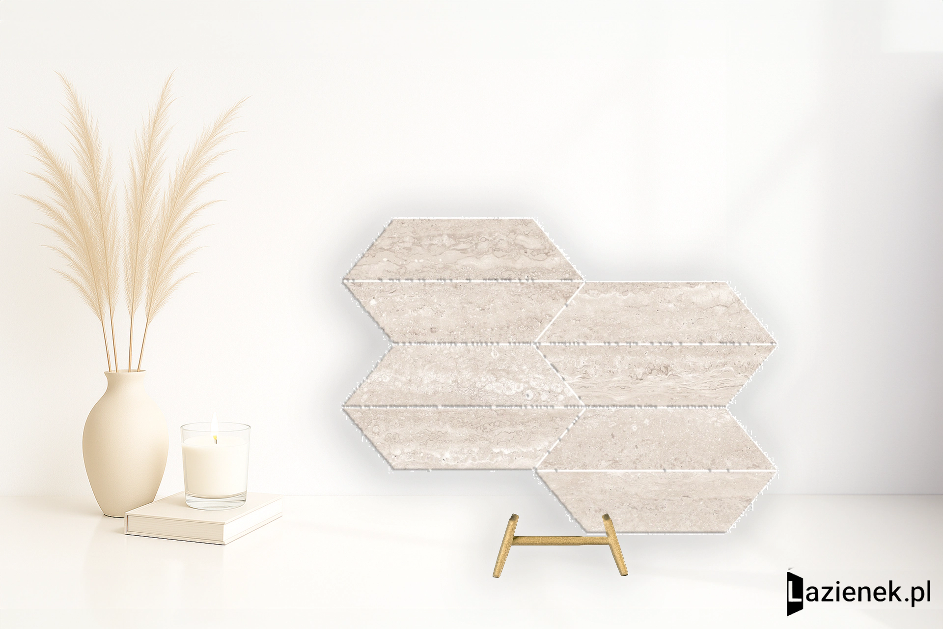 Ragno Realstone_Travertino Vein Bianco matowa 29.4x40.7 cm gr. 9 mm - płytka rektyfikowana / RCLE