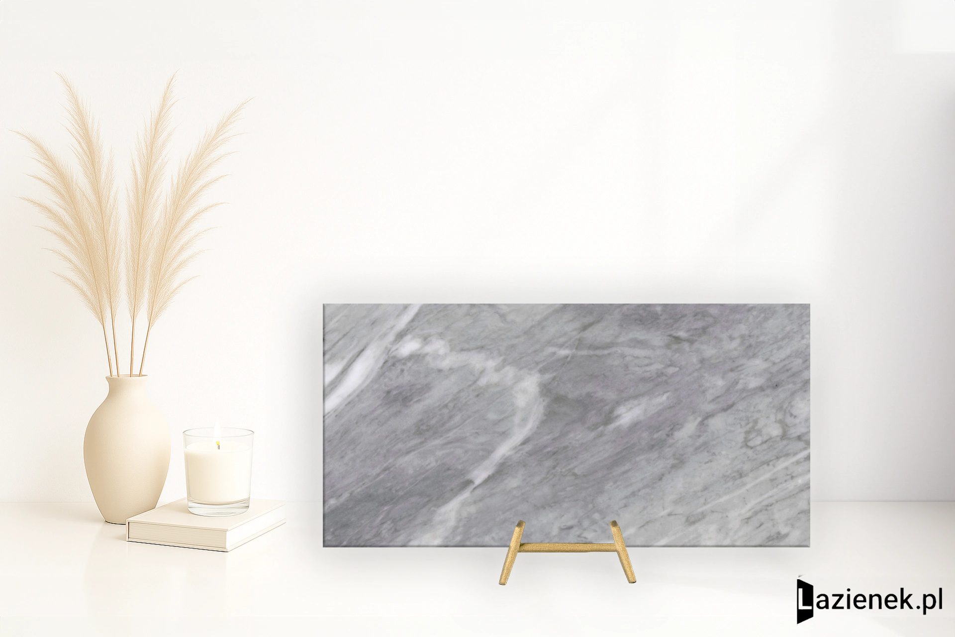Ragno Incanto Bardiglio błyszcząca 30x60 cm gr. 10 mm - płytka rektyfikowana / R91Q