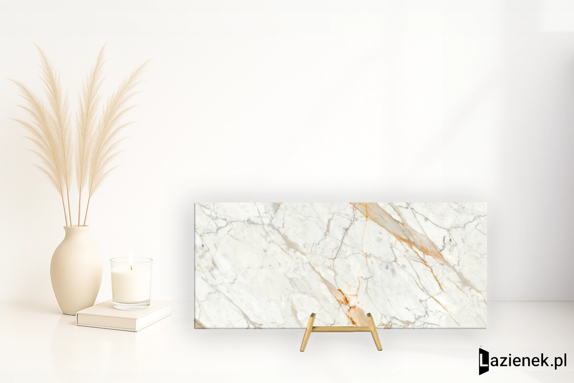 Ragno Incanto Calacatta Michelangelo błyszcząca 120x278 cm gr. 6 mm - płytka rektyfikowana / R8NG