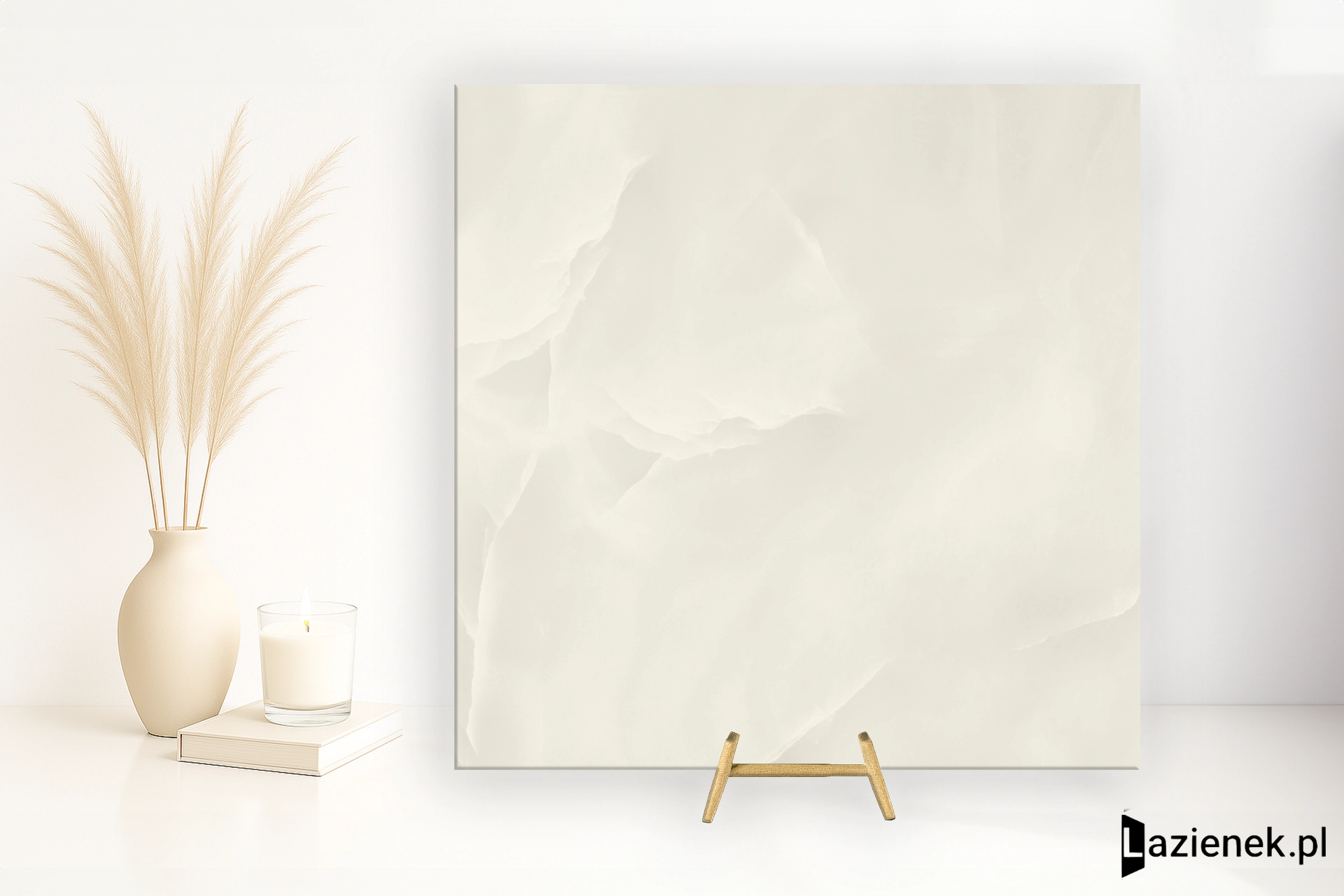 Refin Prestigio Onyx White satyna 60x60 cm gr. 9 mm - płytka rektyfikowana/NZ97