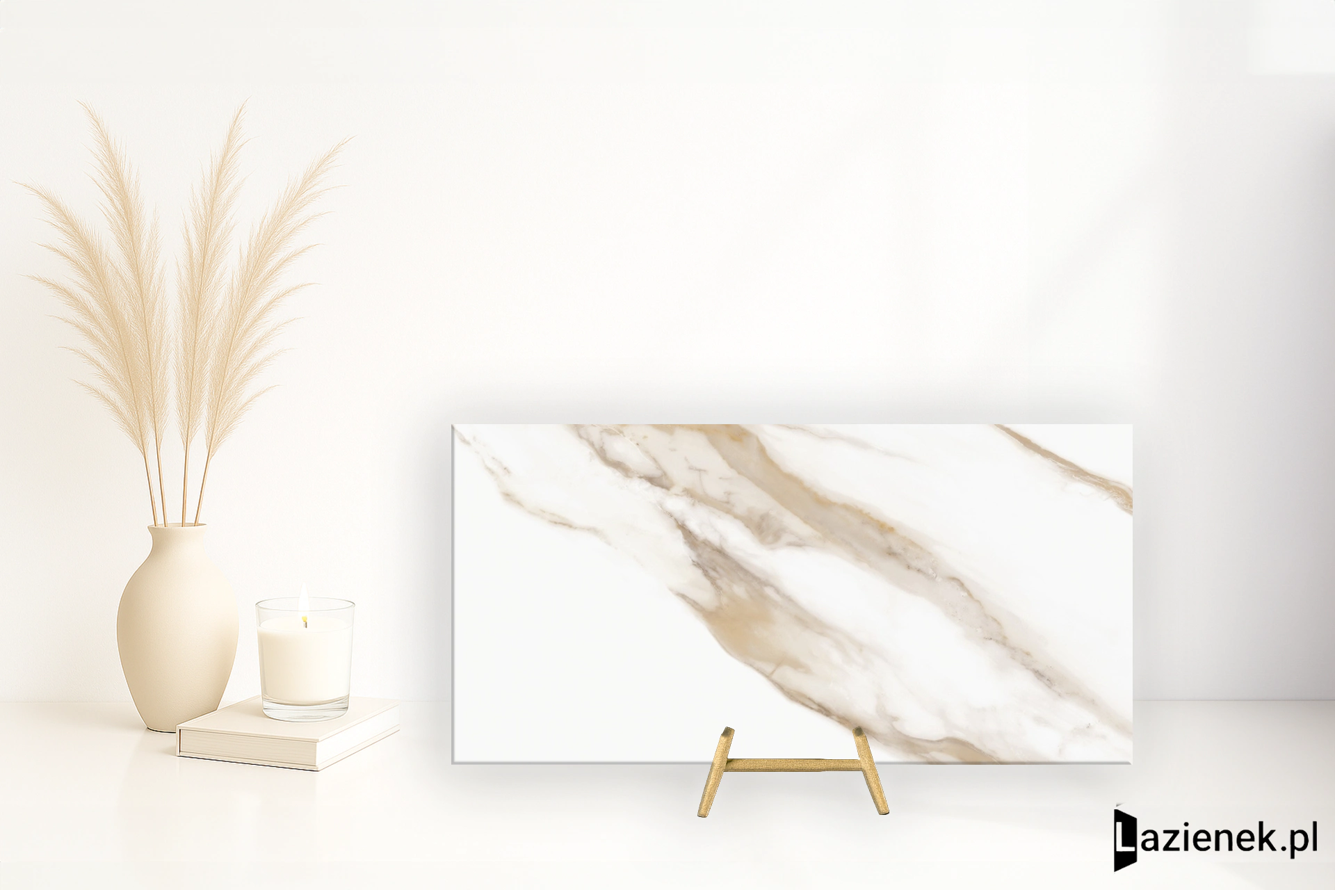 Refin Prestigio Calacatta Oro poler 30x60 cm gr. 9 mm - płytka rektyfikowana/RC57
