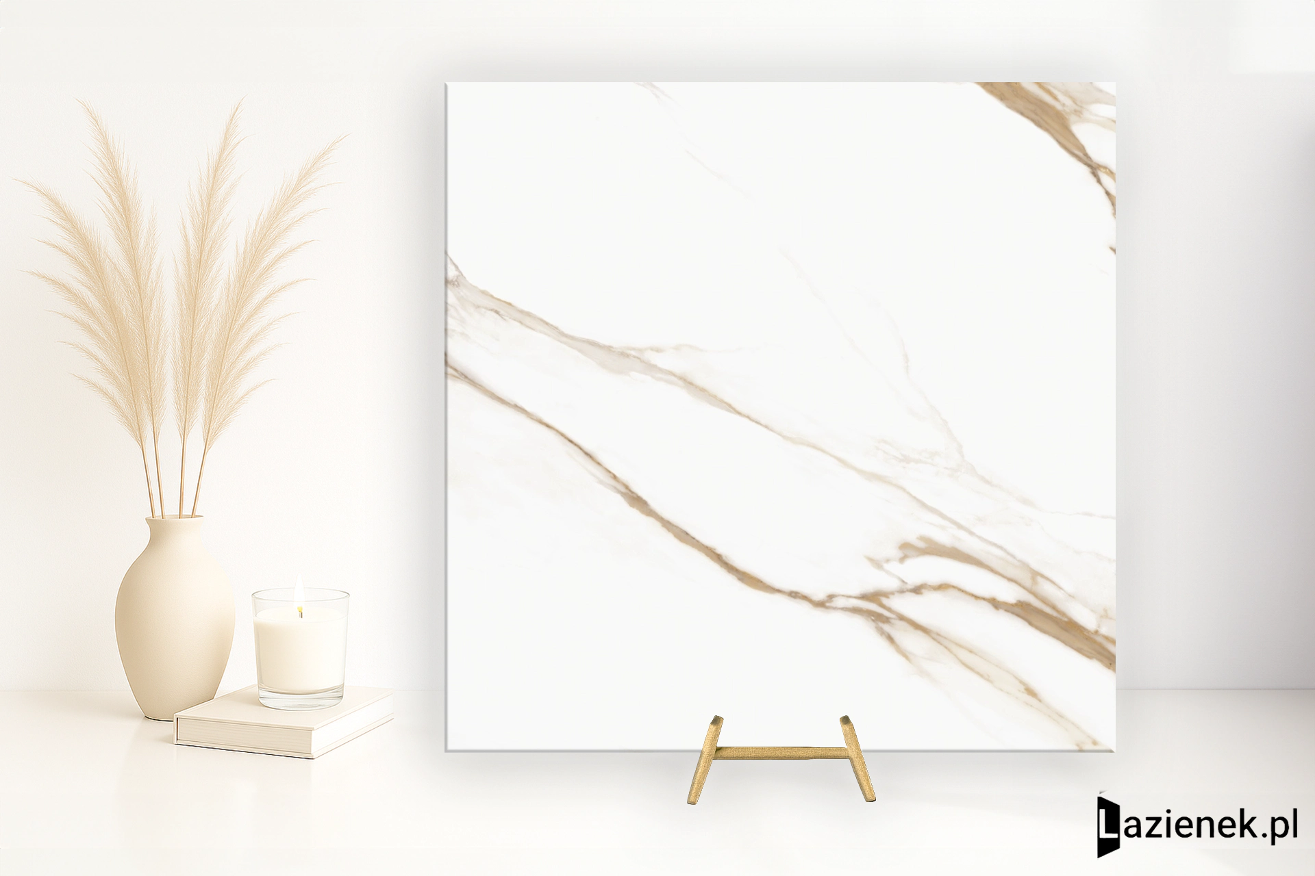 Refin Prestigio Calacatta Oro poler 120x120 cm gr. 9 mm - płytka rektyfikowana/OY47