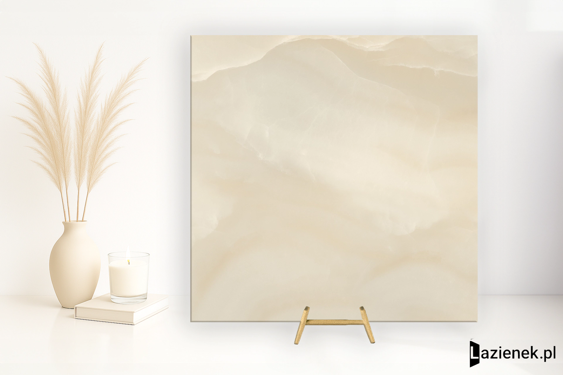 Refin Prestigio Onyx Beige satyna 60x60 cm gr. 9 mm - płytka rektyfikowana/NZ98