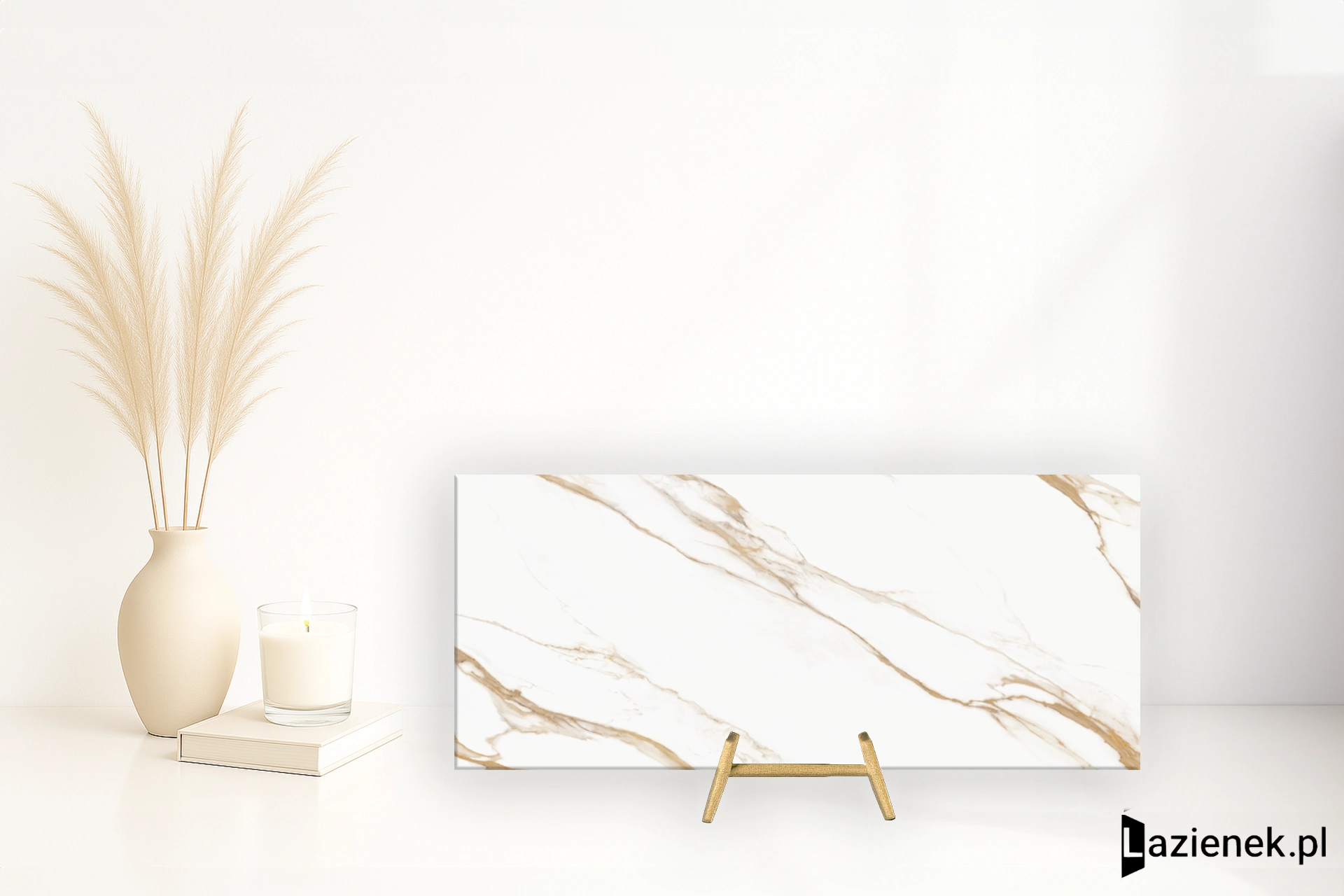 Refin Prestigio Calacatta Oro matowa 120x278 cm gr. 6 mm - płytka rektyfikowana/RA40