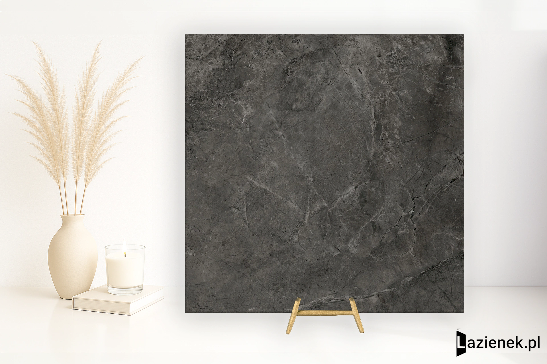 Refin River Graphite matowa 80x80 cm gr. 9 mm - płytka rektyfikowana/OI04