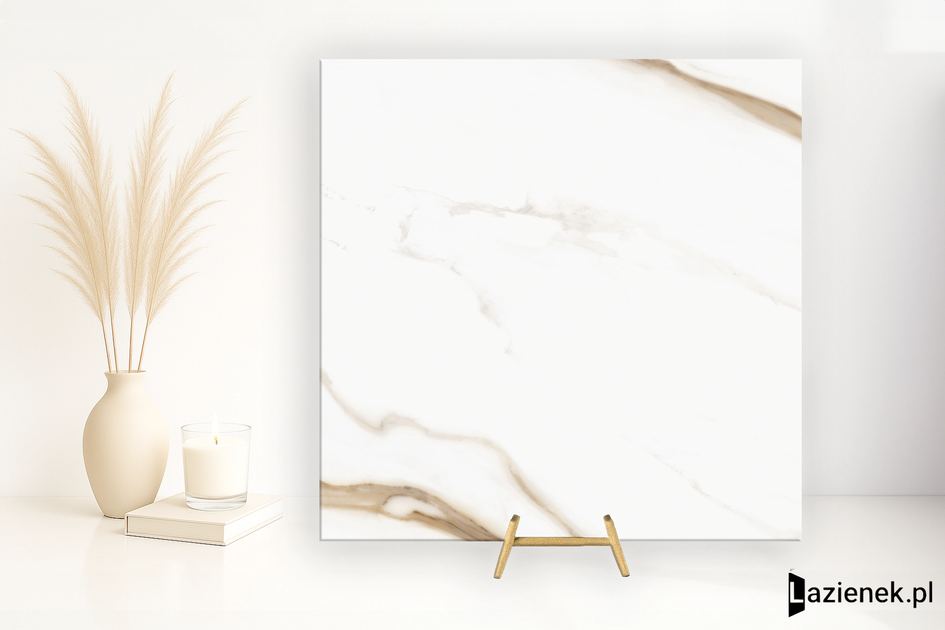 Refin Prestigio Calacatta Oro satyna 60x60 cm gr. 9 mm - płytka rektyfikowana/RB85