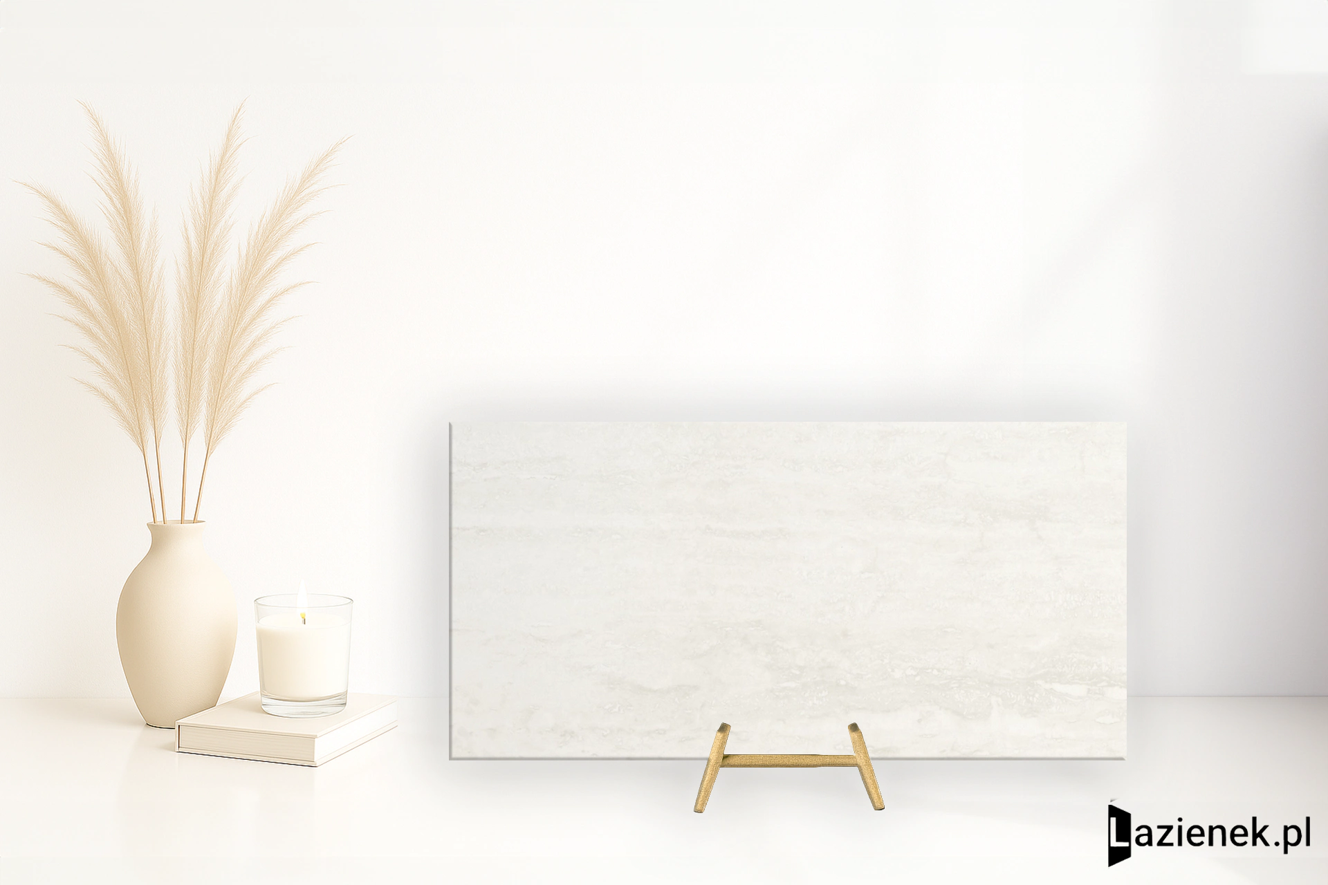 Refin Prestigio Travertino Bianco satyna 30x60 cm gr. 9 mm - płytka rektyfikowana/OO08
