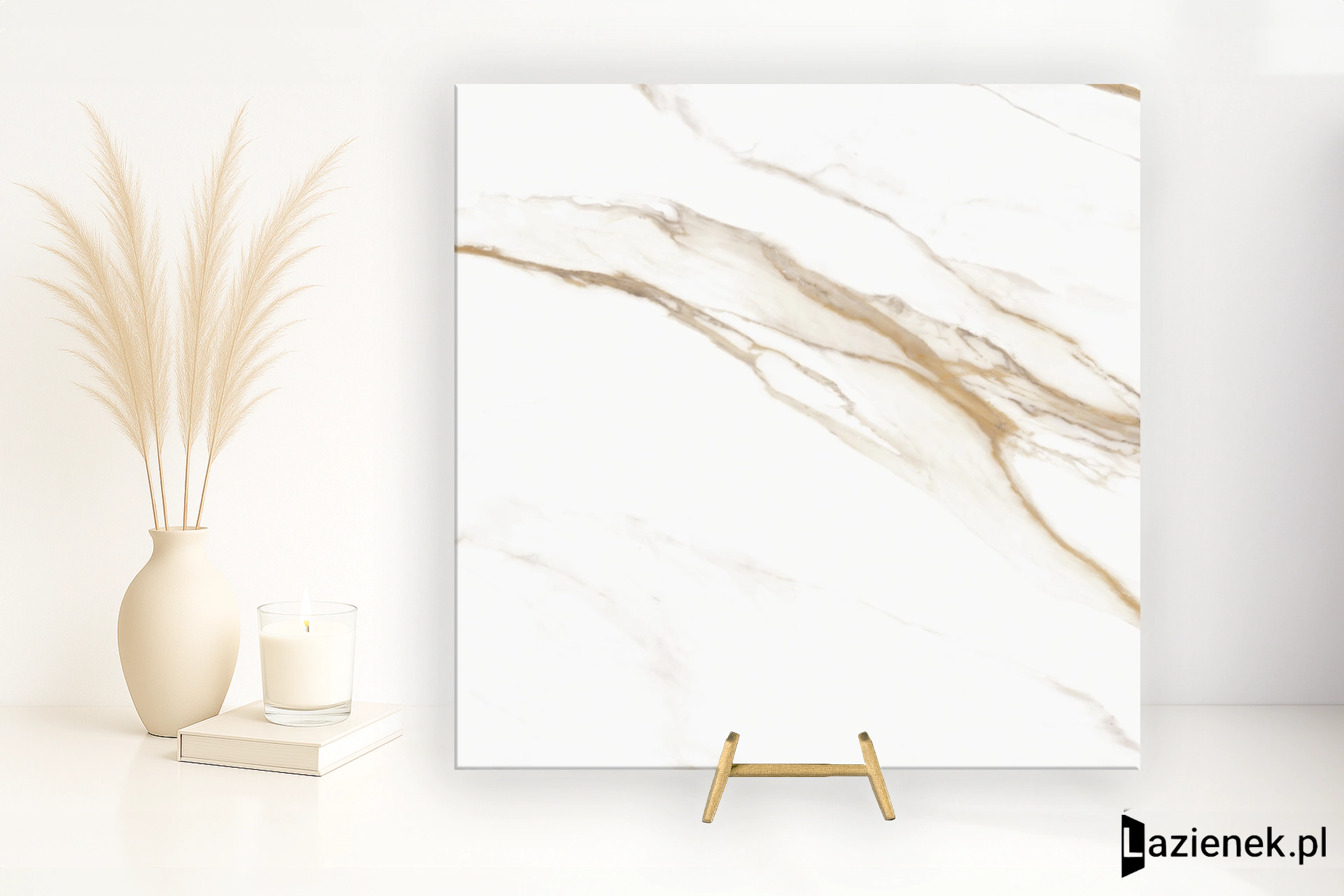 Refin Prestigio Calacatta Oro satyna 120x120 cm gr. 9 mm - płytka rektyfikowana/OY58