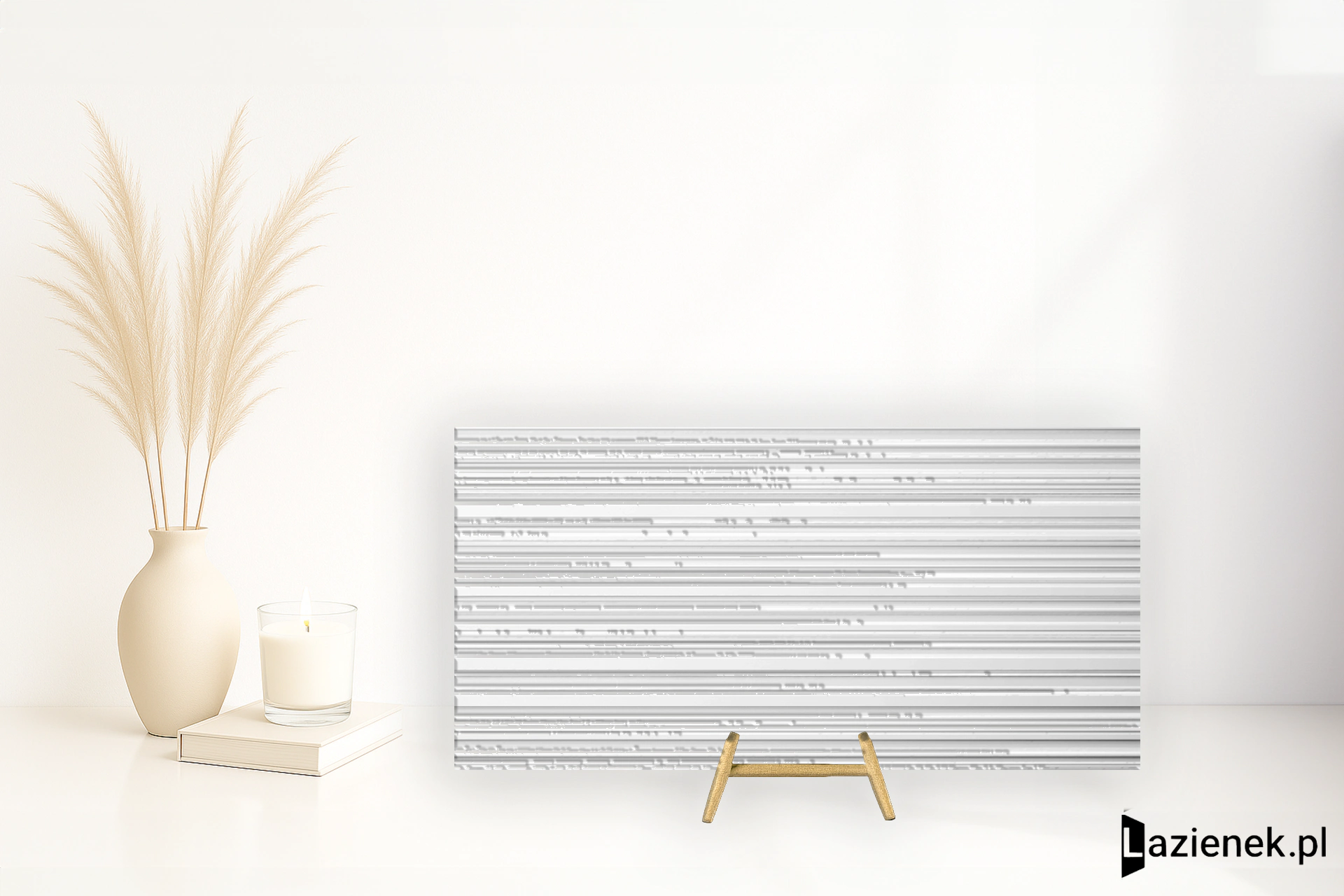 Refin Reliefs Ribbed White matowa 60x120 cm gr. 9 mm - płytka rektyfikowana/RN06