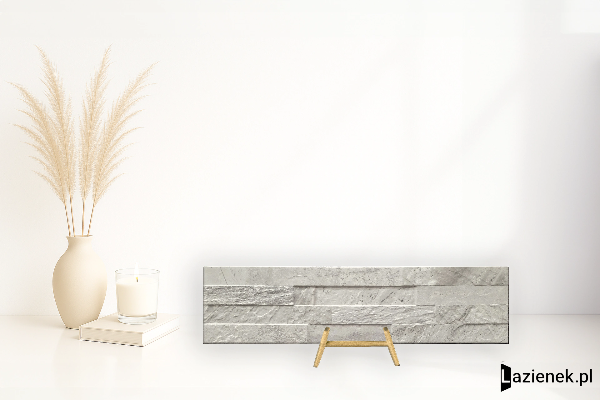 Rondine Gioia Grigio matowa 15x61 cm gr. 7 mm - płytka nierektyfikowana / J87458