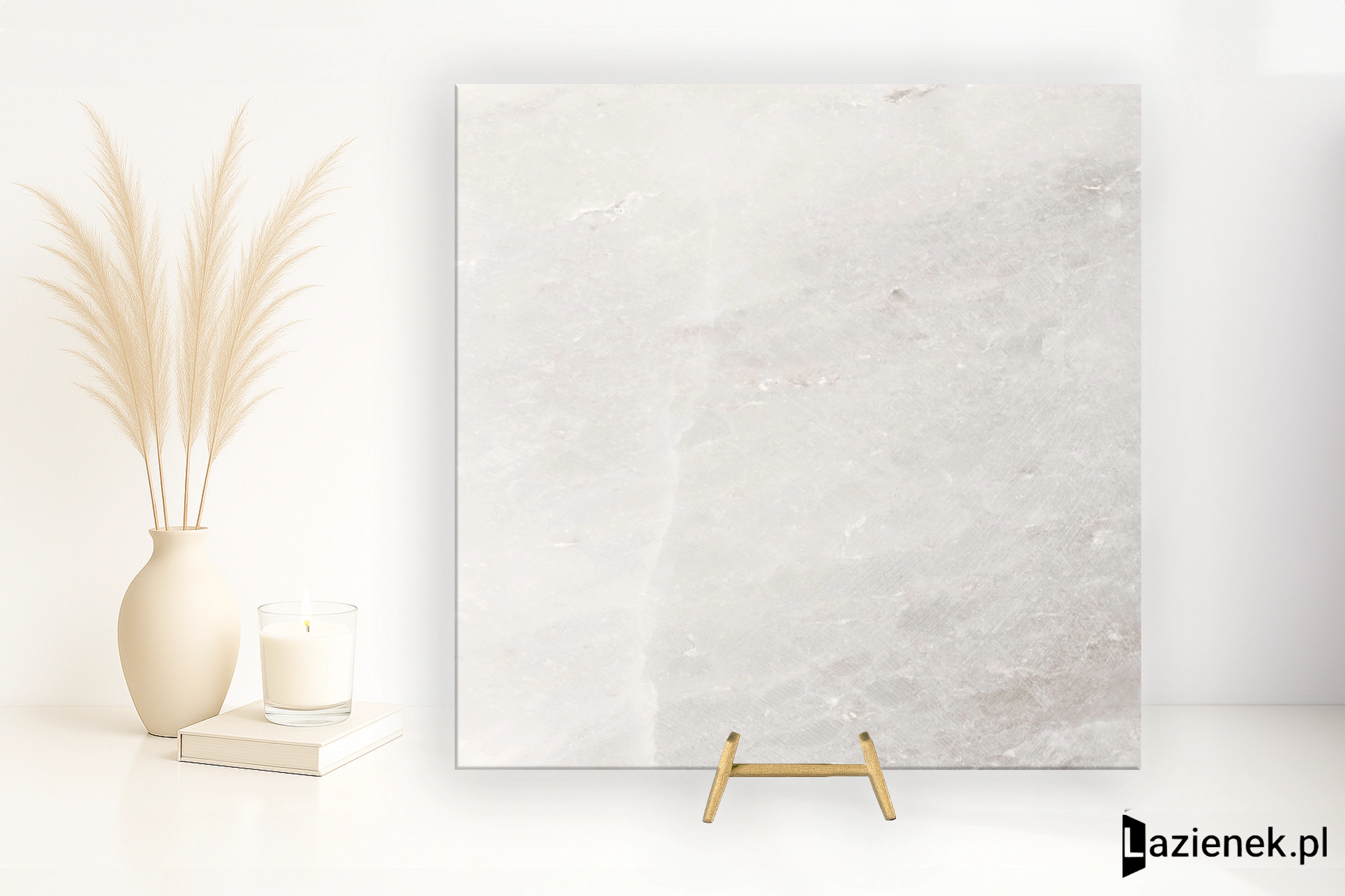 Rondine Himalaya Light Grey błyszcząca 60x60 cm gr. 9 mm - płytka rektyfikowana / J90960