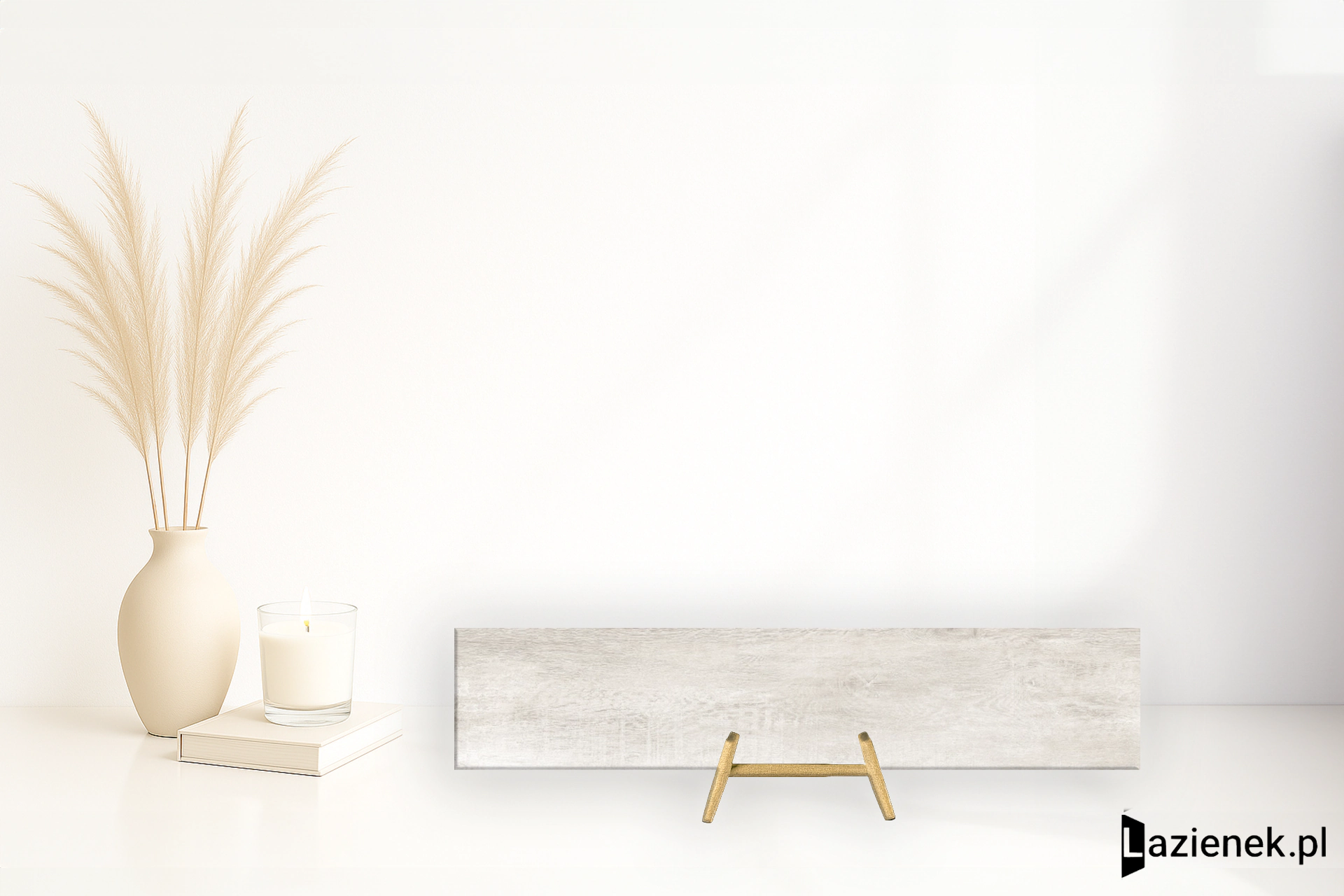 Rondine Greenwood Bianco matowa 24x120 cm gr. 9 mm - płytka nierektyfikowana / J86459