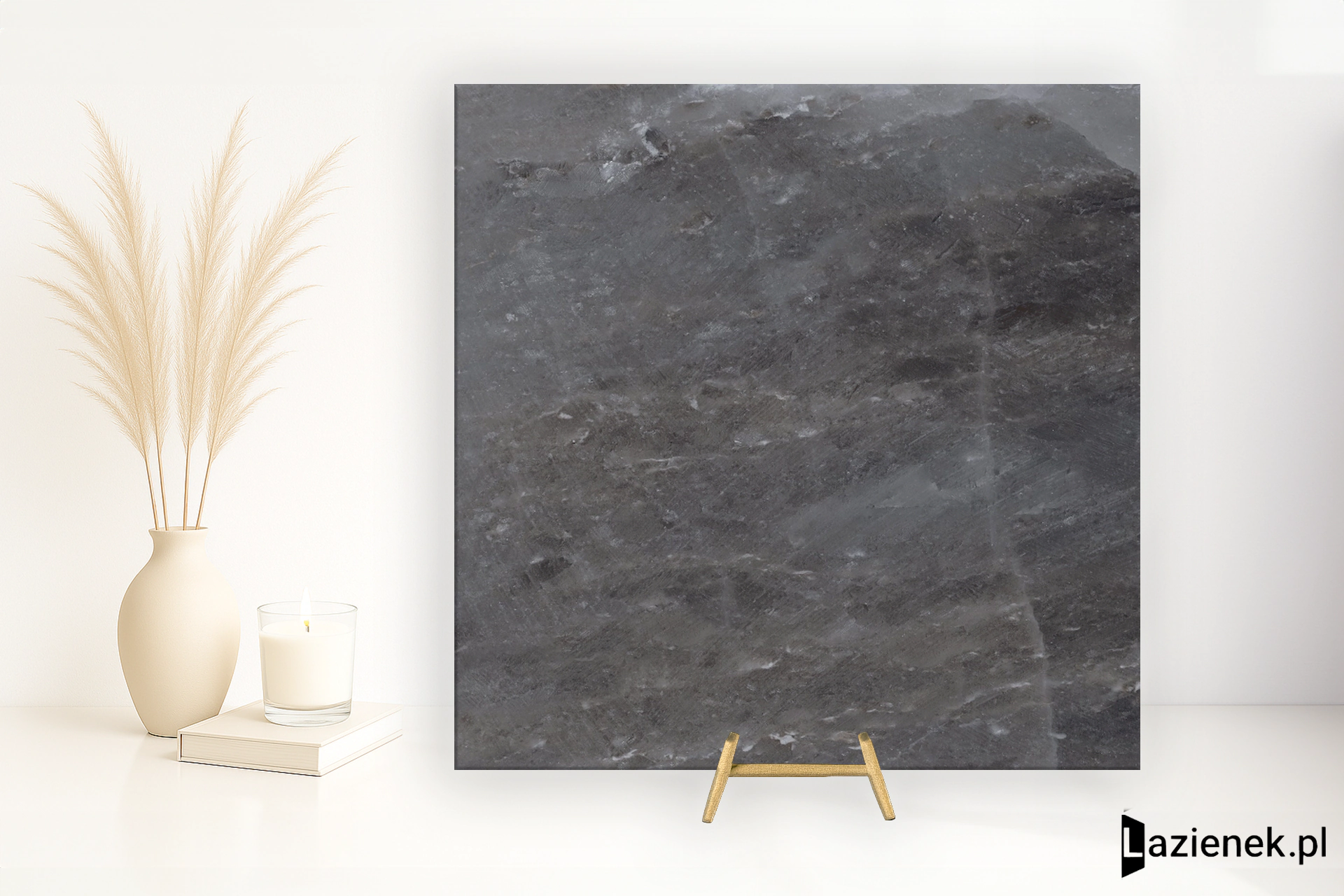 Rondine Himalaya Black matowa 60x60 cm gr. 9 mm - płytka rektyfikowana / J90951