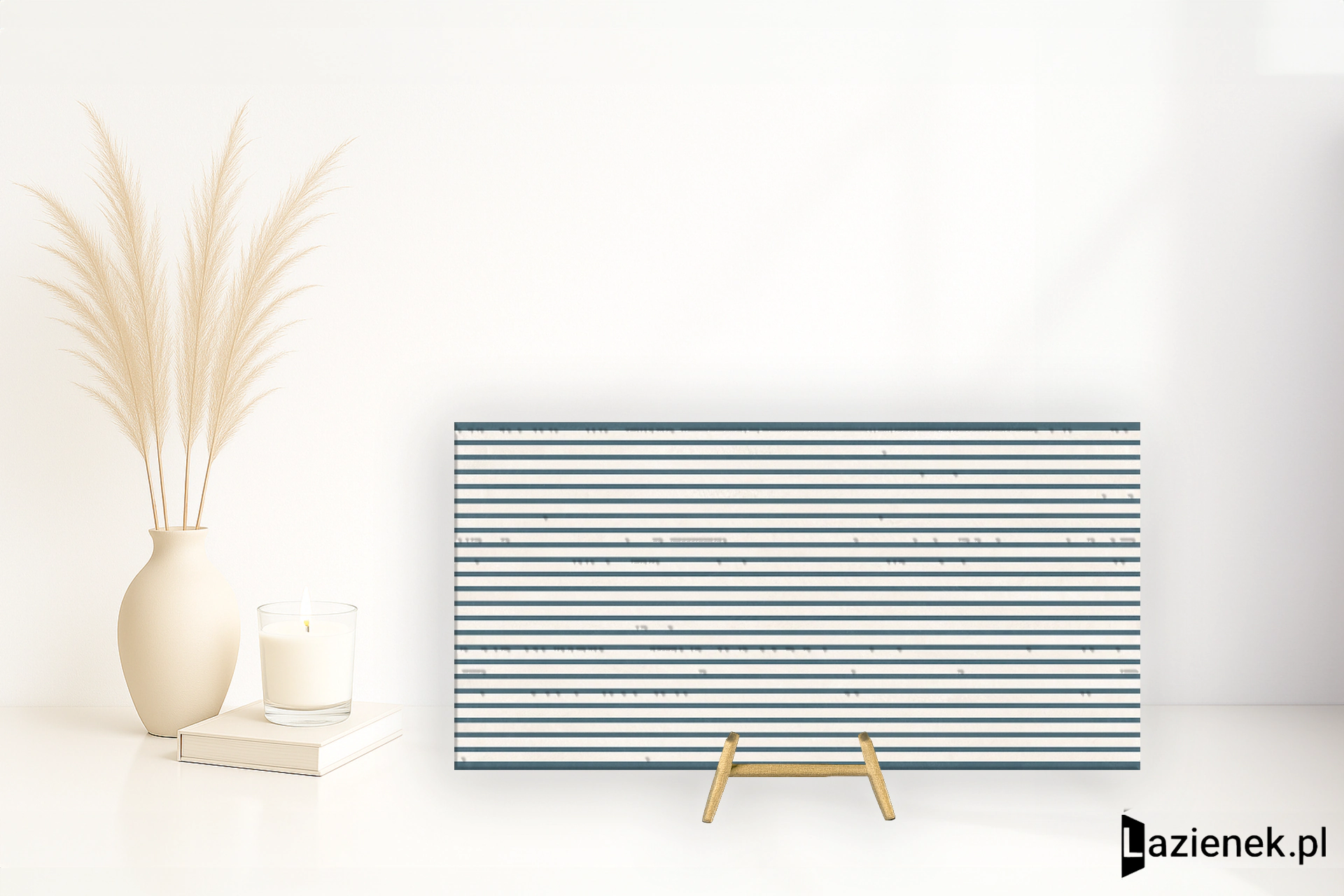 Rondine Ludo Nova 3D Bianco Blu matowa 60x120 cm gr. 8 mm - płytka rektyfikowana / J93262