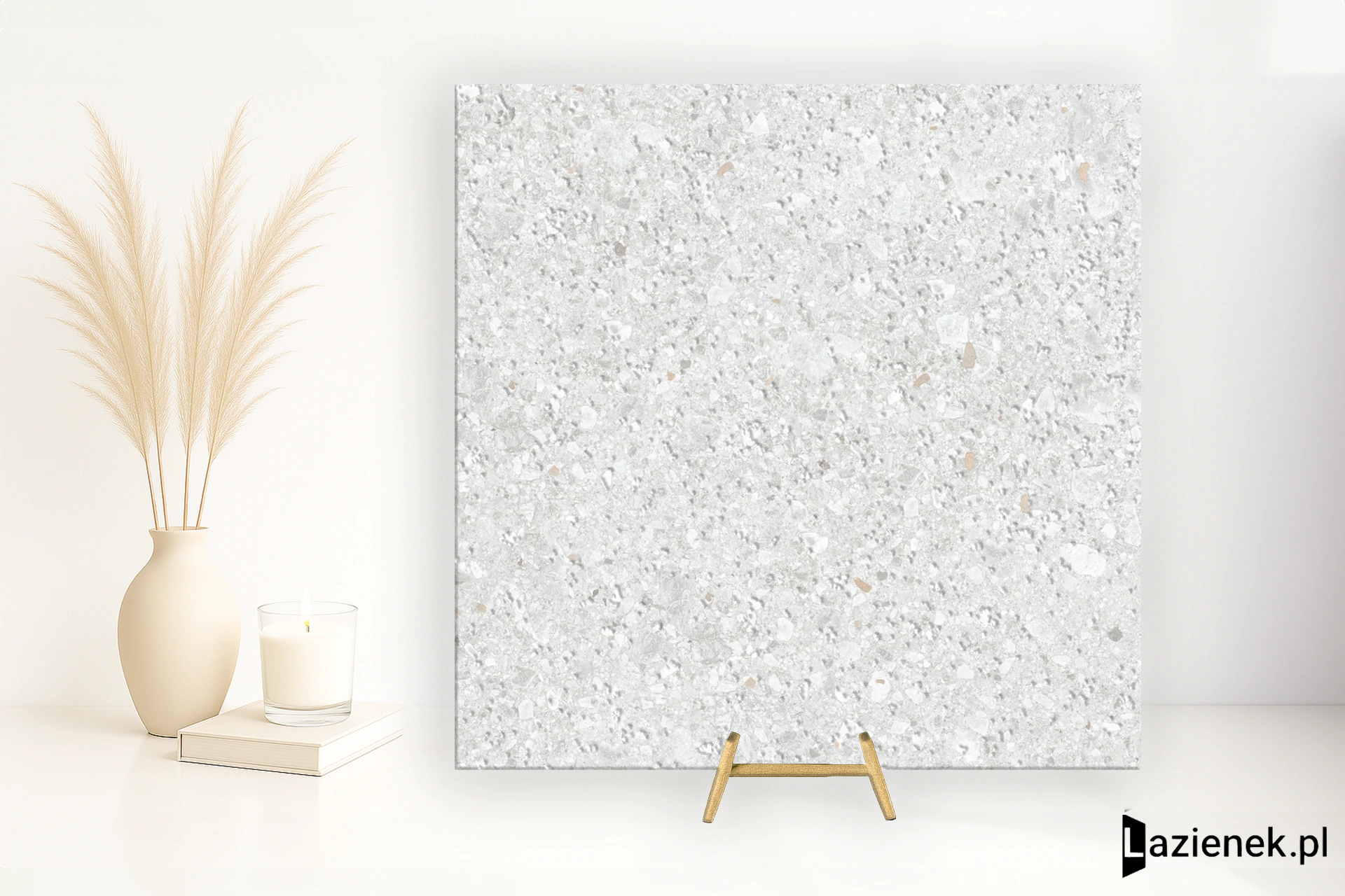 Rondine Gravelux White matowa 60x60 cm gr. 9 mm - płytka rektyfikowana / J93460