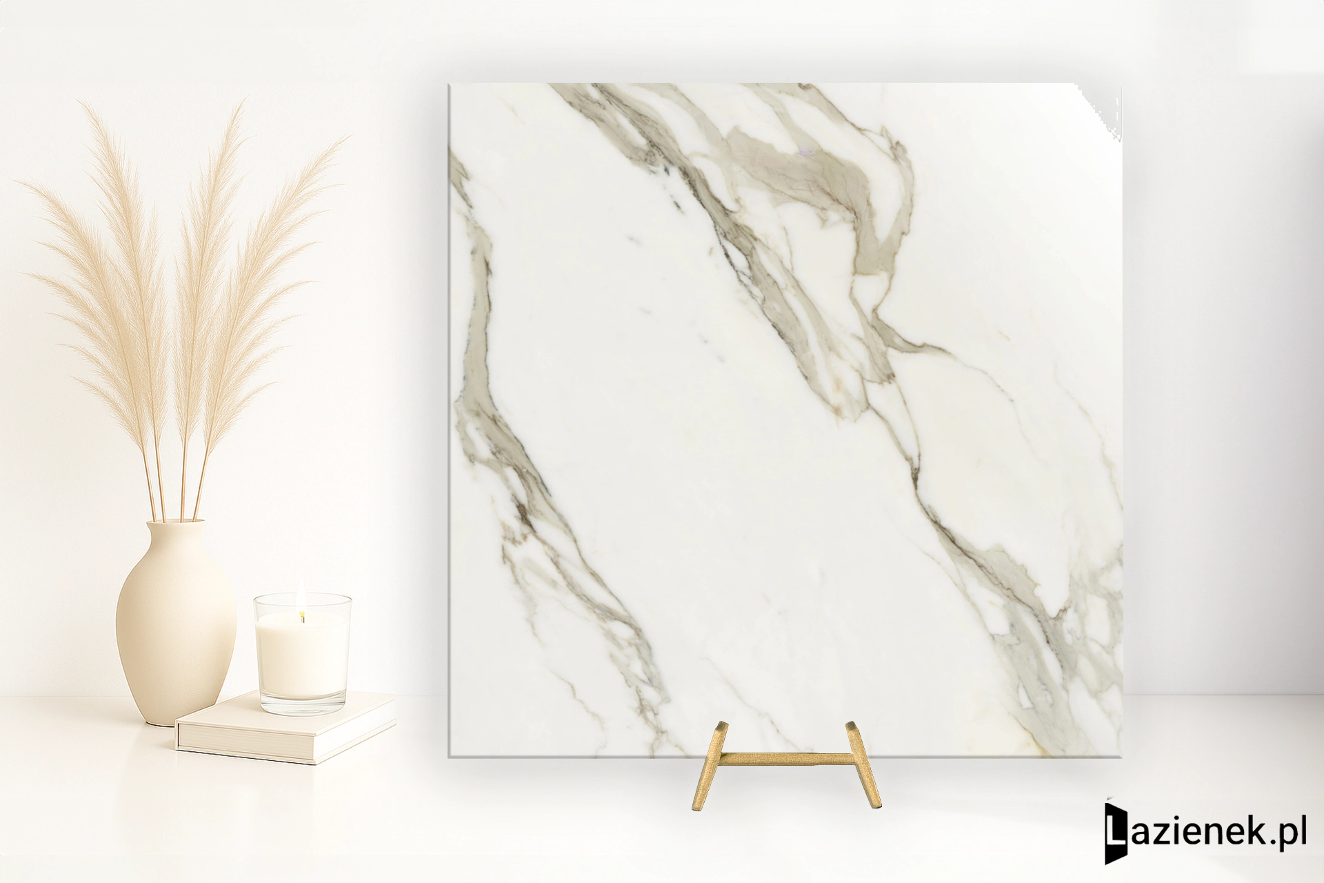 Rondine Canova Calacatta Gold błyszcząca 120x120 cm gr. 6 mm - płytka rektyfikowana / J90931