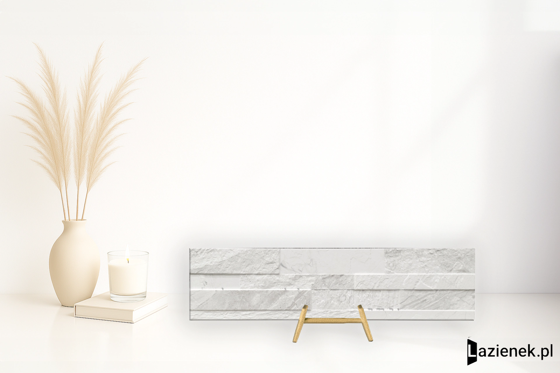 Rondine Gioia White matowa 15x61 cm gr. 7 mm - płytka nierektyfikowana / J87456