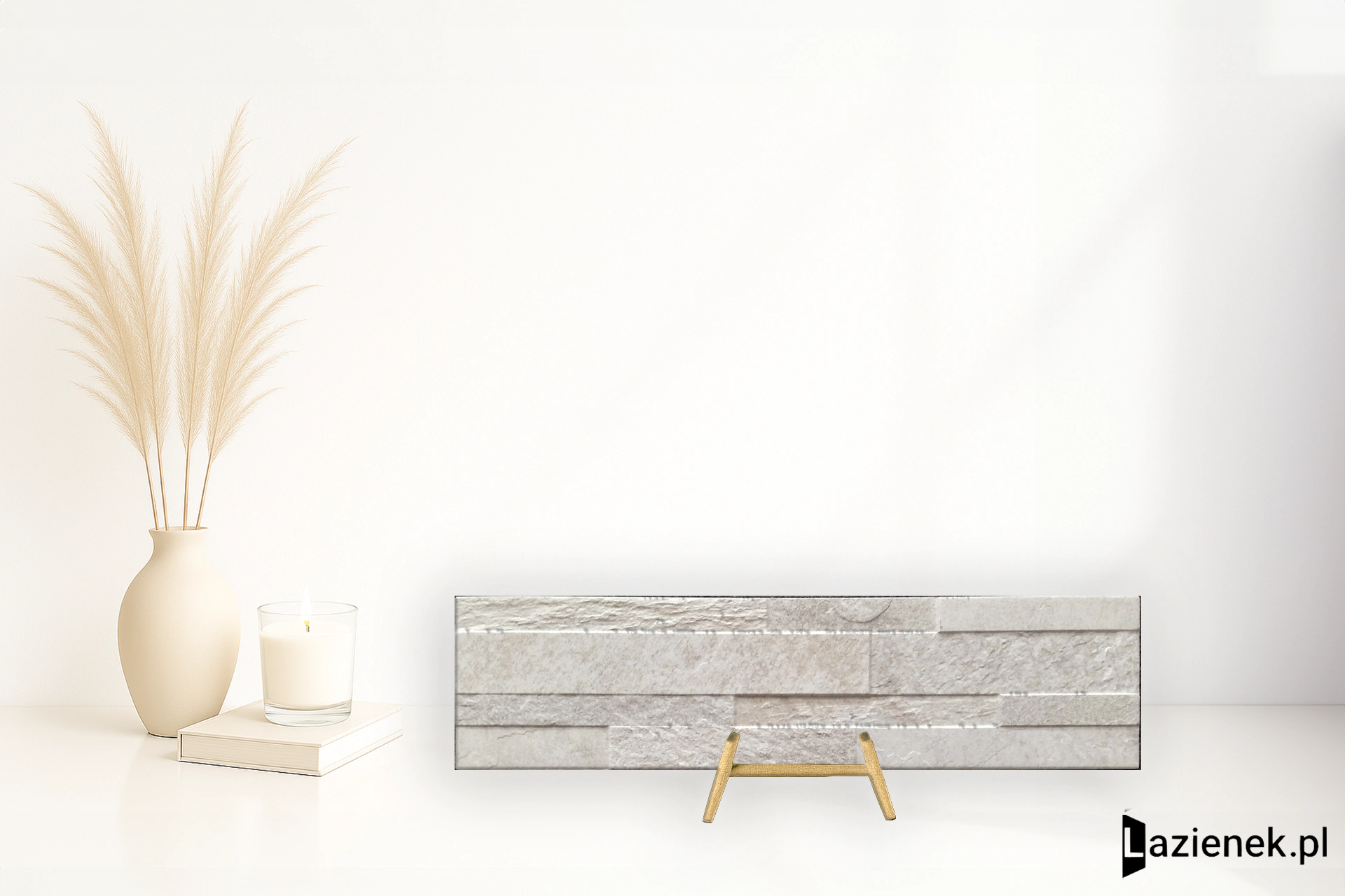 Rondine Quarzi 3D White matowa 15x61 cm gr. 7 mm - płytka nierektyfikowana / J87439