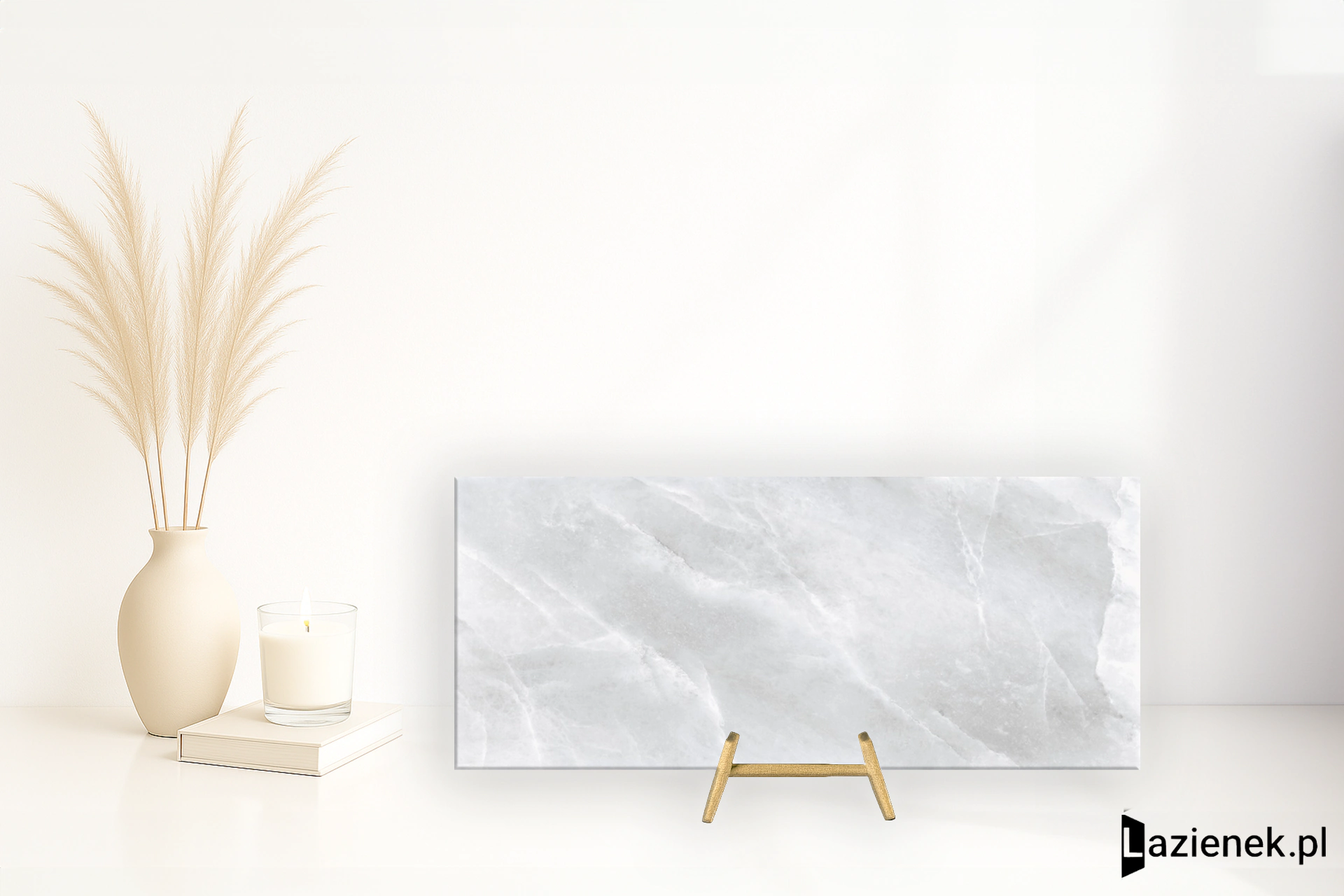 Rondine Himalaya White matowa 120x280 cm gr. 6 mm - płytka rektyfikowana / J91597