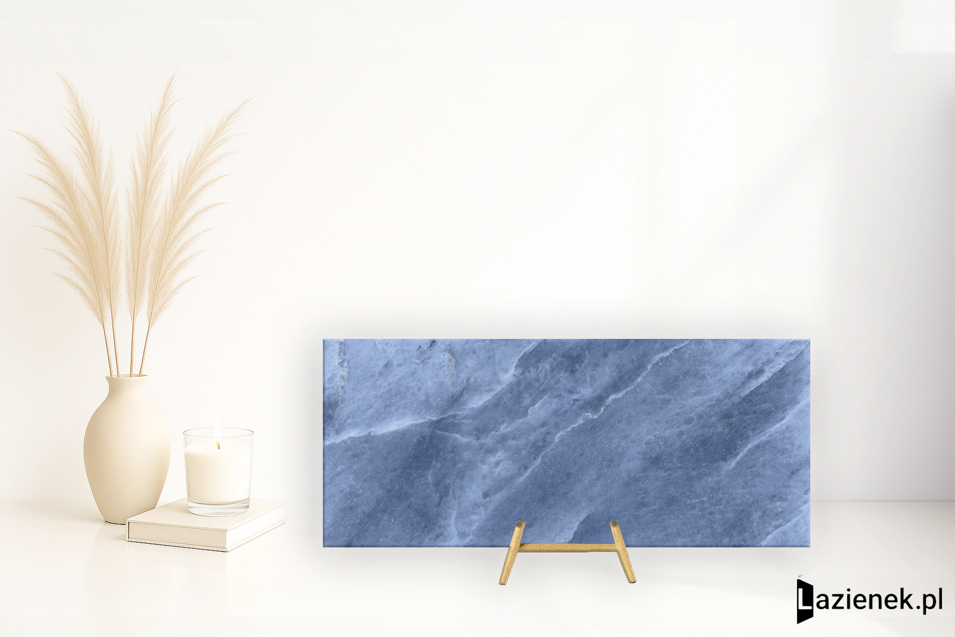 Rondine Himalaya Light Blu błyszcząca 120x280 cm gr. 6 mm - płytka rektyfikowana / J91617