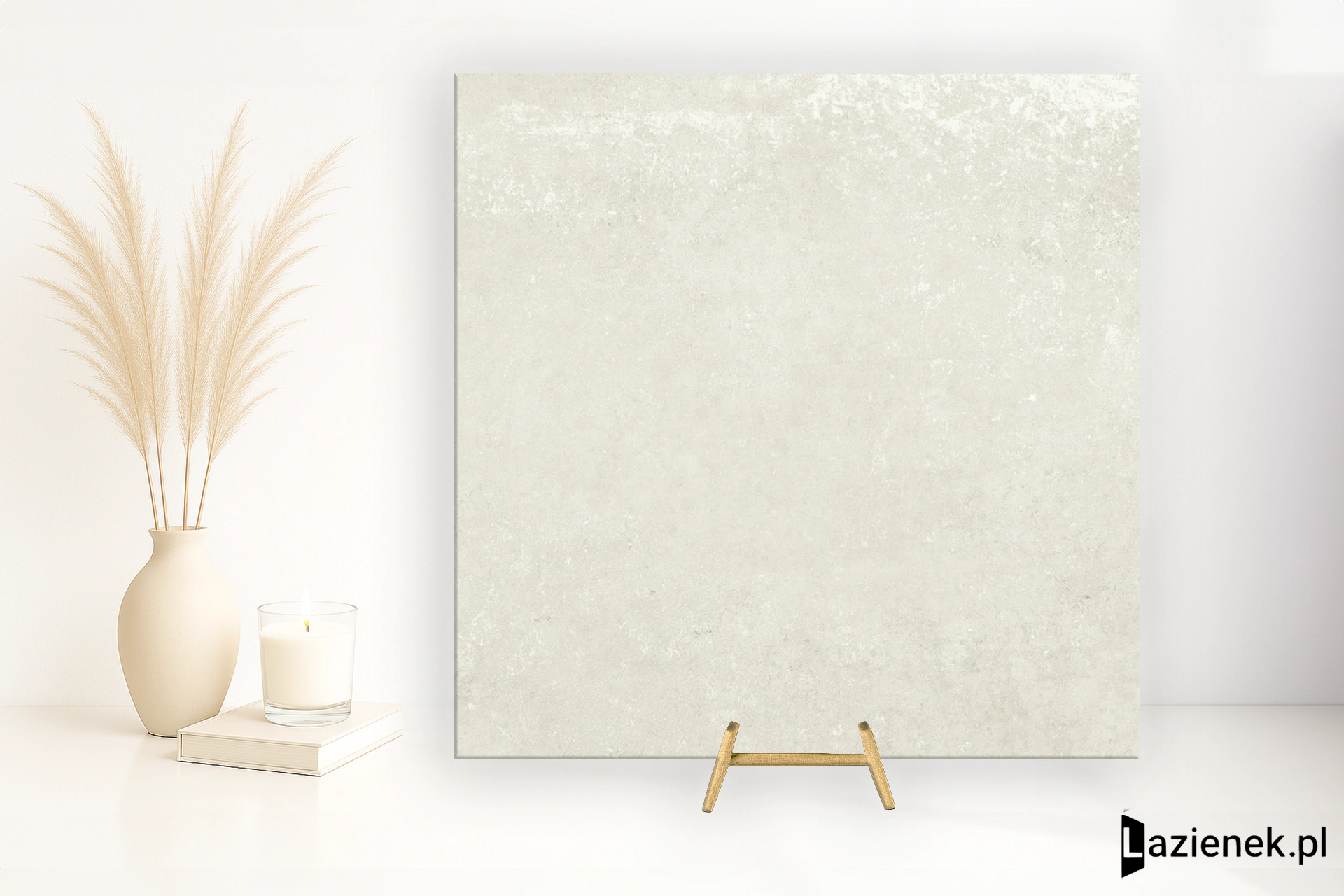 Saime Ferrocemento Bianco półpolerowana 60x60 cm gr. 9 mm - płytka rektyfikowana / 8600170