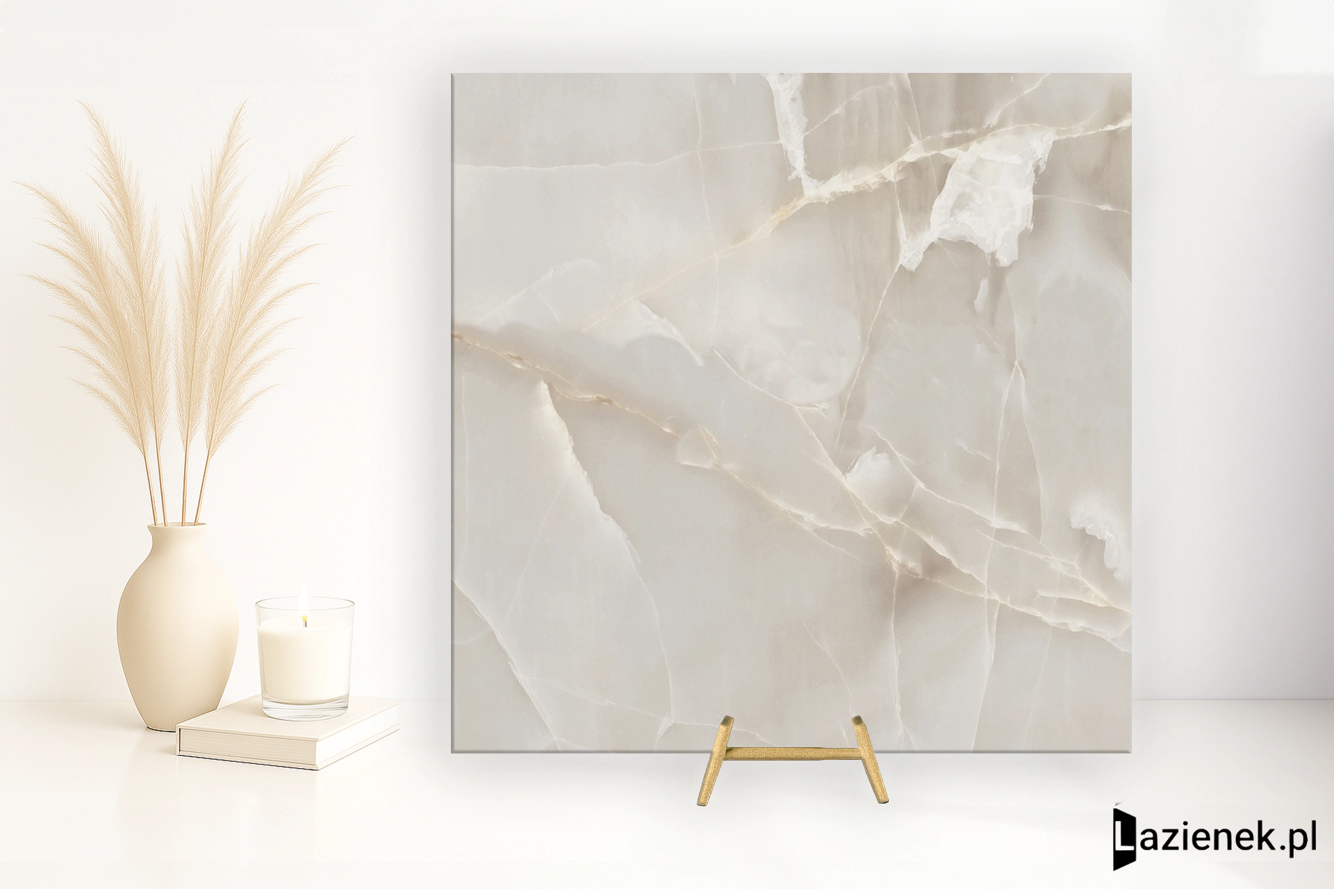 Saime Shine Bianco błyszcząca 90x90 cm gr. 6 mm - płytka rektyfikowana / T624128