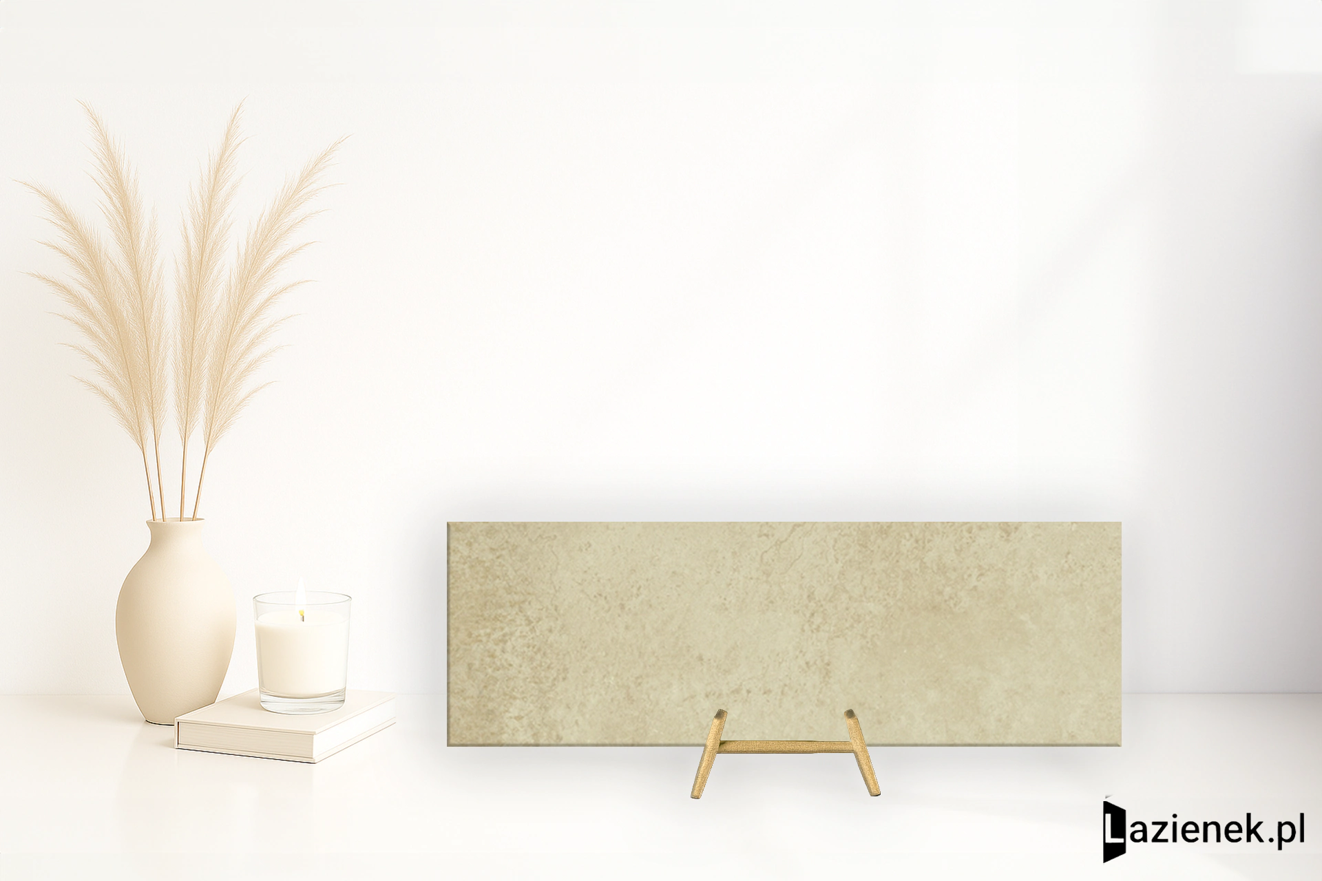 Saime Ferrocemento Beige półpolerowana 30x90 cm gr. 6 mm - płytka rektyfikowana / T622385
