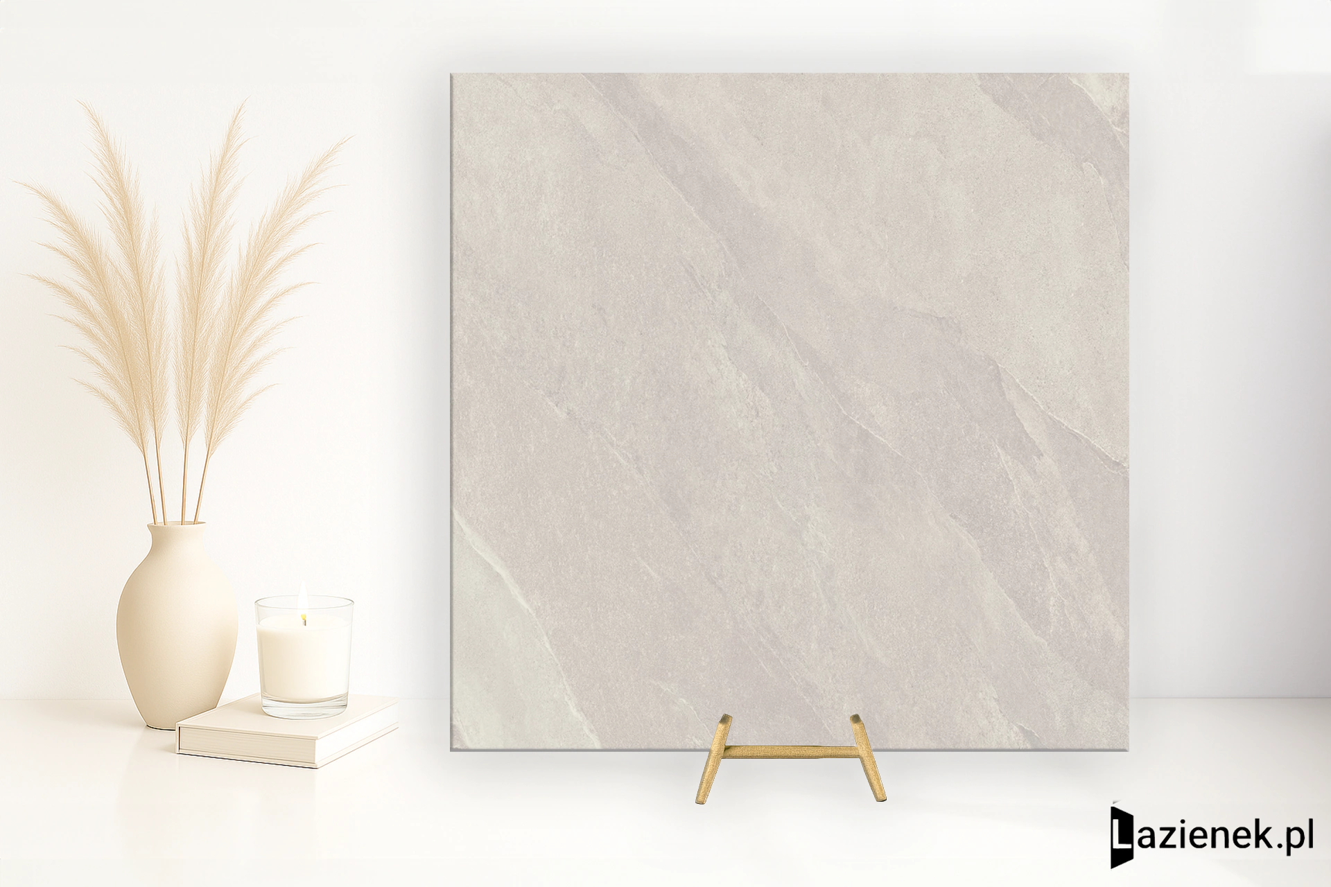 Saime Titano Bianco Plain 120x120 cm gr. 9 mm - płytka rektyfikowana / T680035