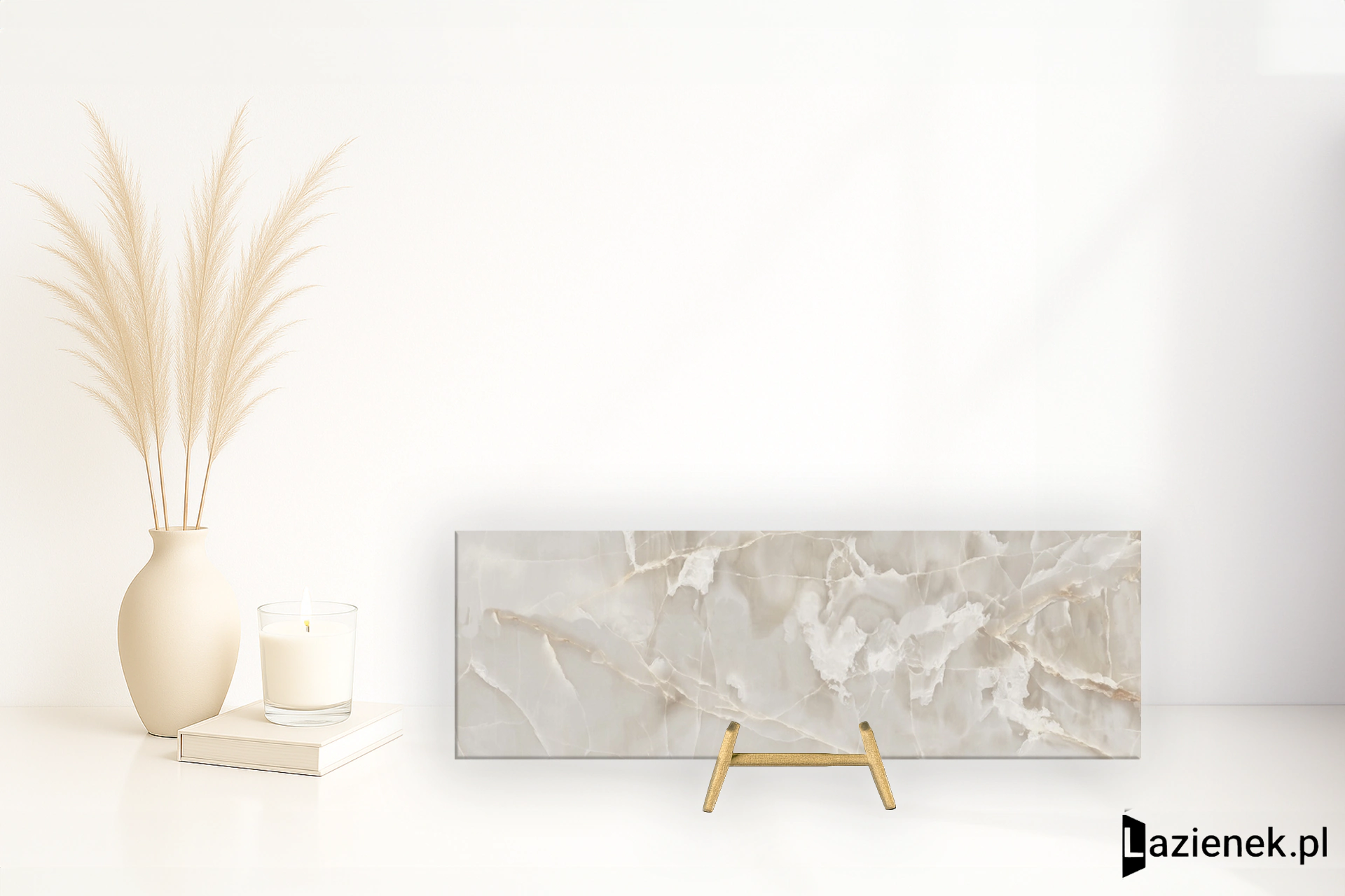 Saime Shine Bianco naturalna 90x270 cm gr. 6 mm - płytka rektyfikowana / T624026