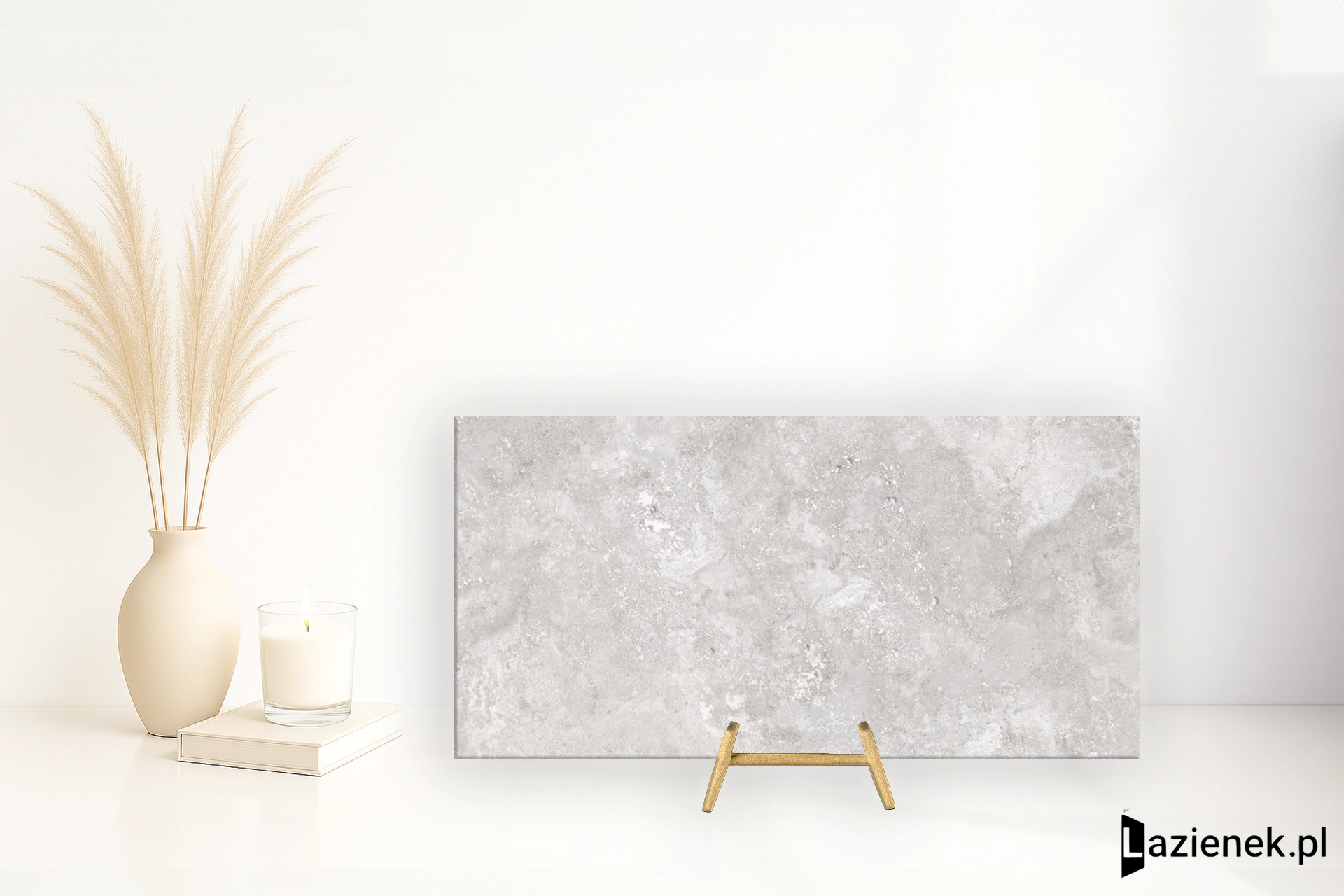 Saime Travertino Crosscut Grigio błyszcząca 30x60 cm gr. 9 mm - płytka rektyfikowana / T680102