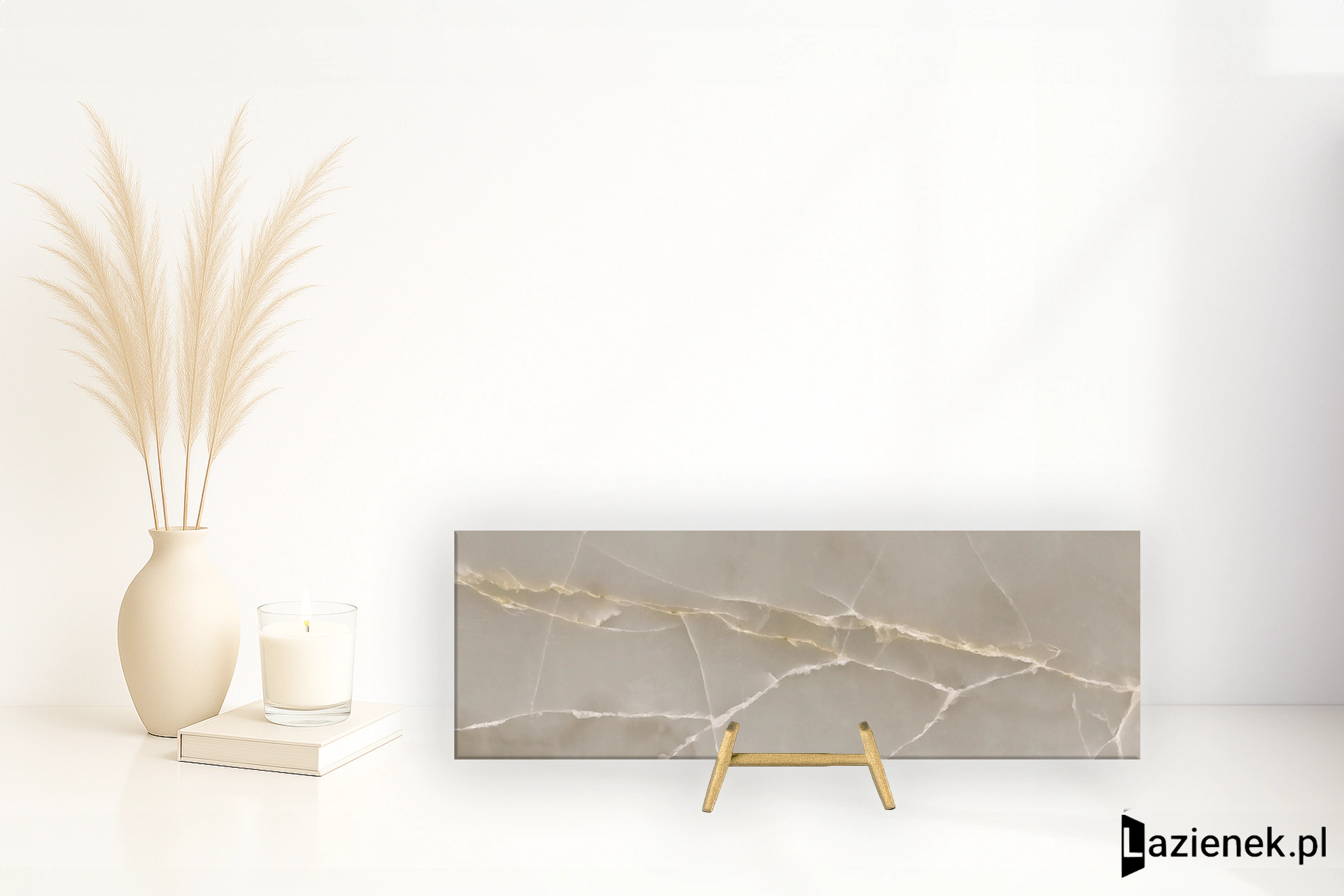 Saime Shine Crema błyszcząca 30x90 cm gr. 6 mm - płytka rektyfikowana / T624139
