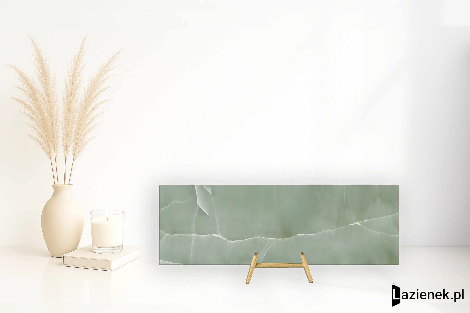 Saime Shine Acquamarina błyszcząca 30x90 cm gr. 6 mm - płytka rektyfikowana / T624109