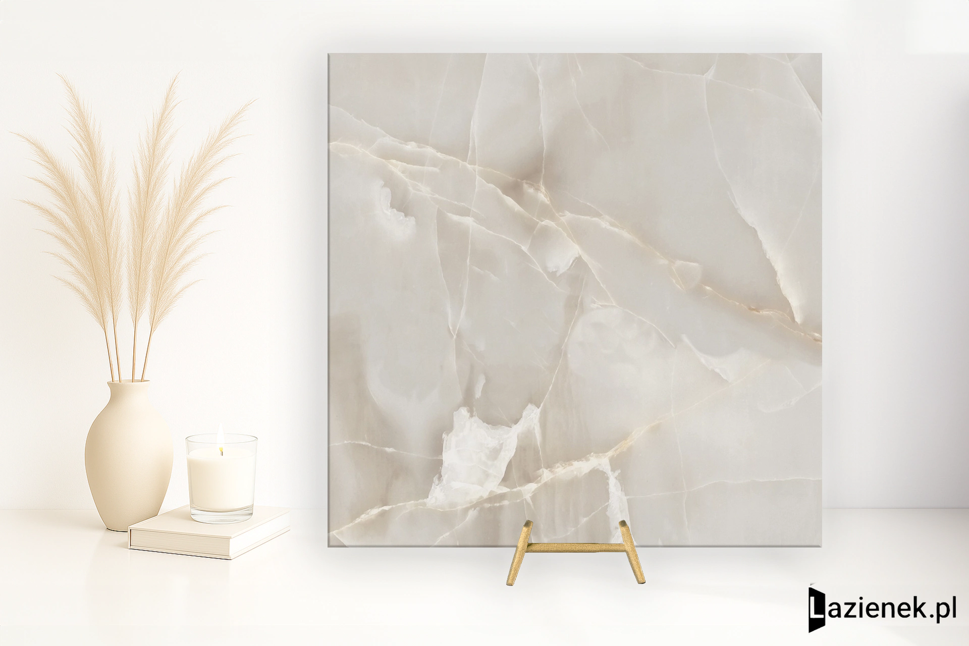 Saime Shine Bianco gładka 120x120 cm gr. 9 mm - płytka nierektyfikowana / T680235