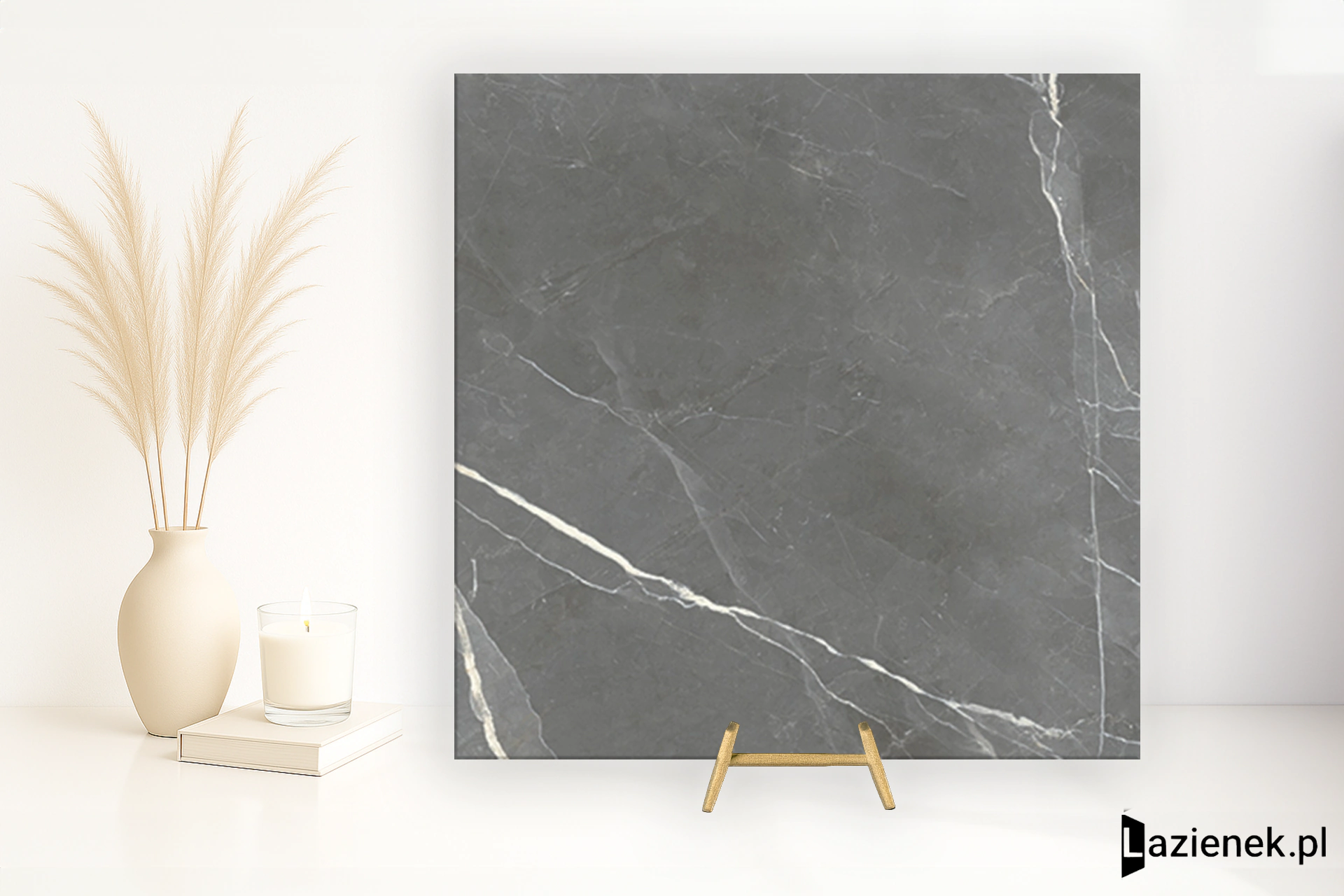 Saime Royal Grey błyszcząca 60x60 cm gr. 9 mm - płytka rektyfikowana / 8600298